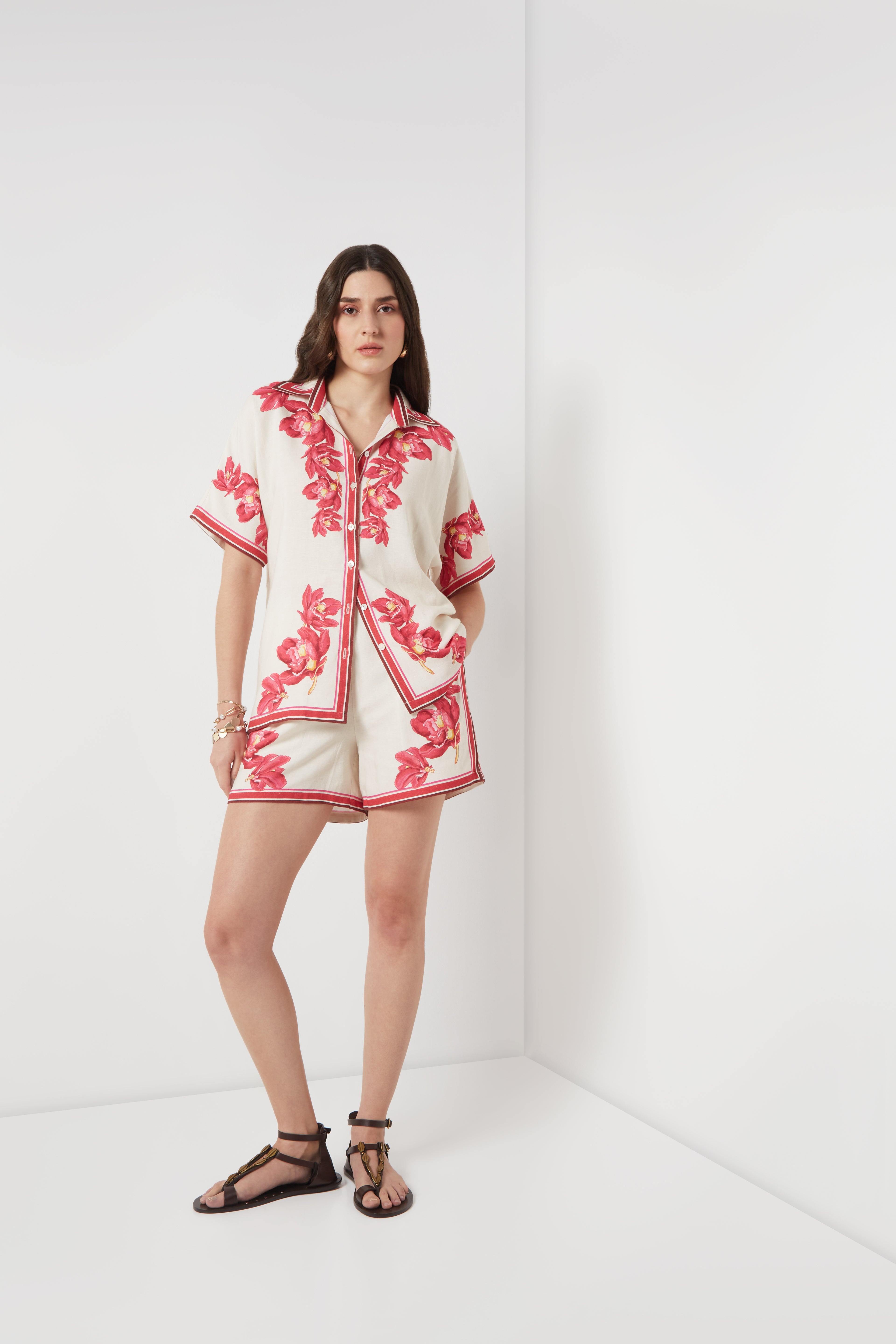 Scarlet Bloom Shorts