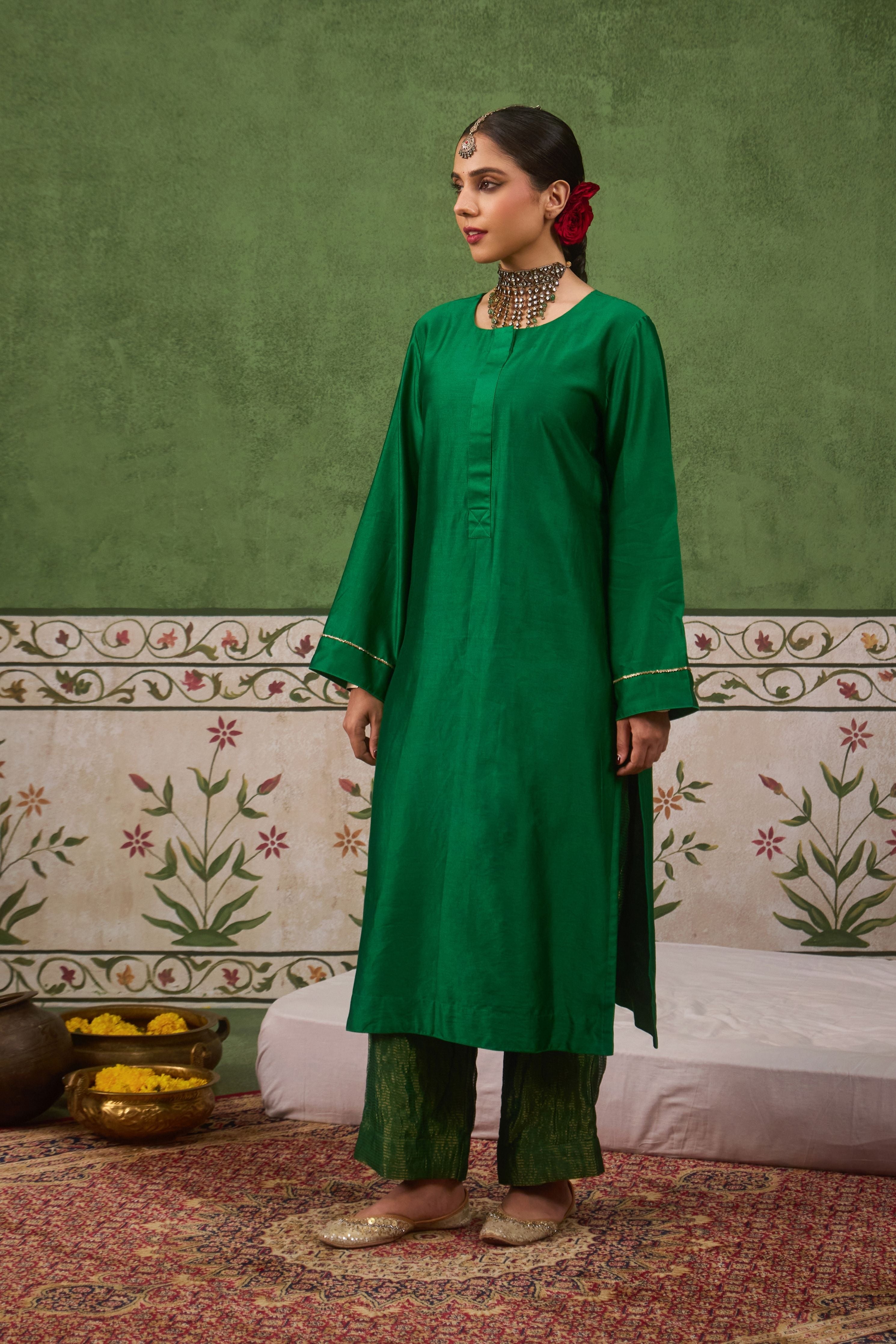 Inayat 2.0 Panna Green Kurta Set