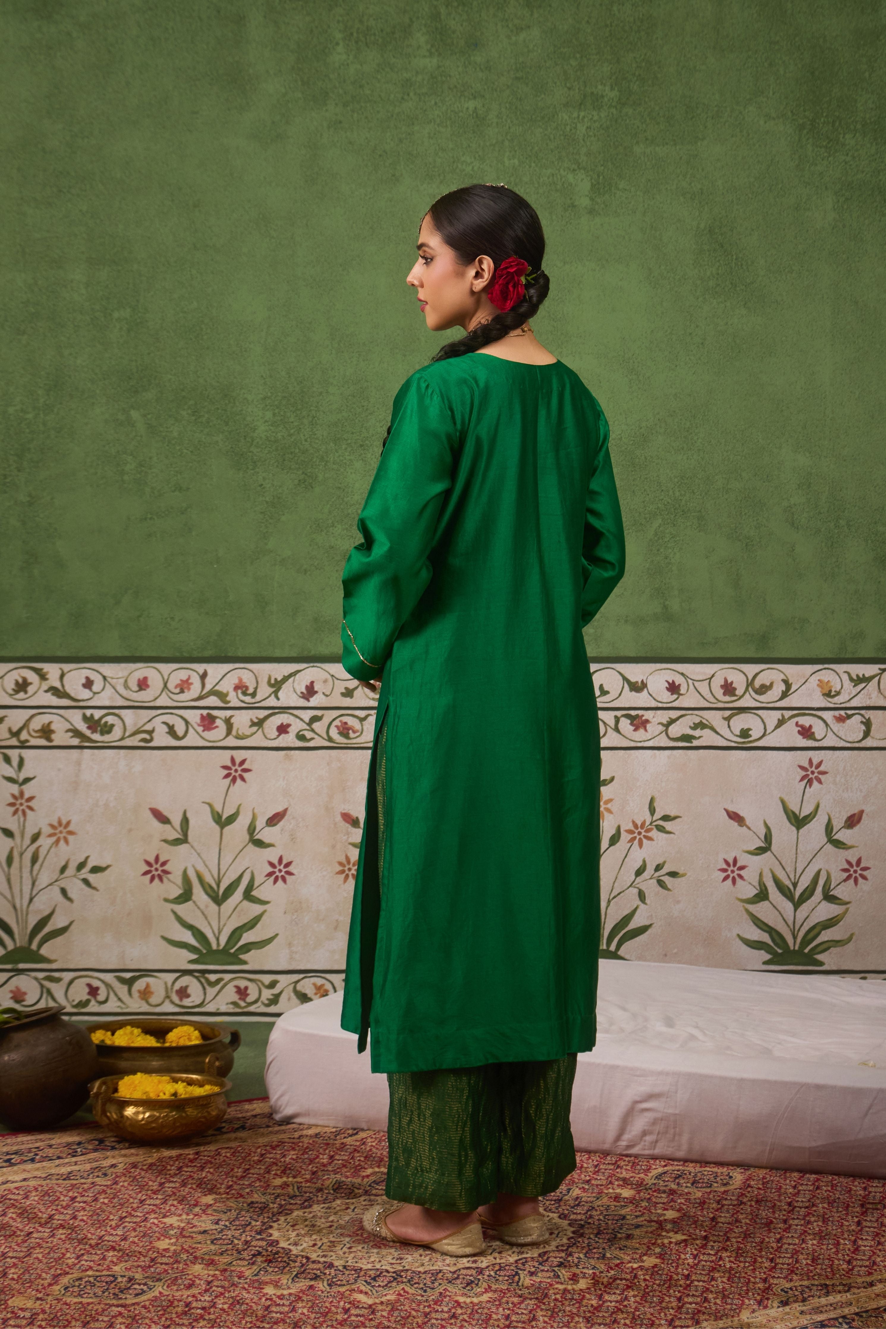 Inayat 2.0 Panna Green Kurta Set