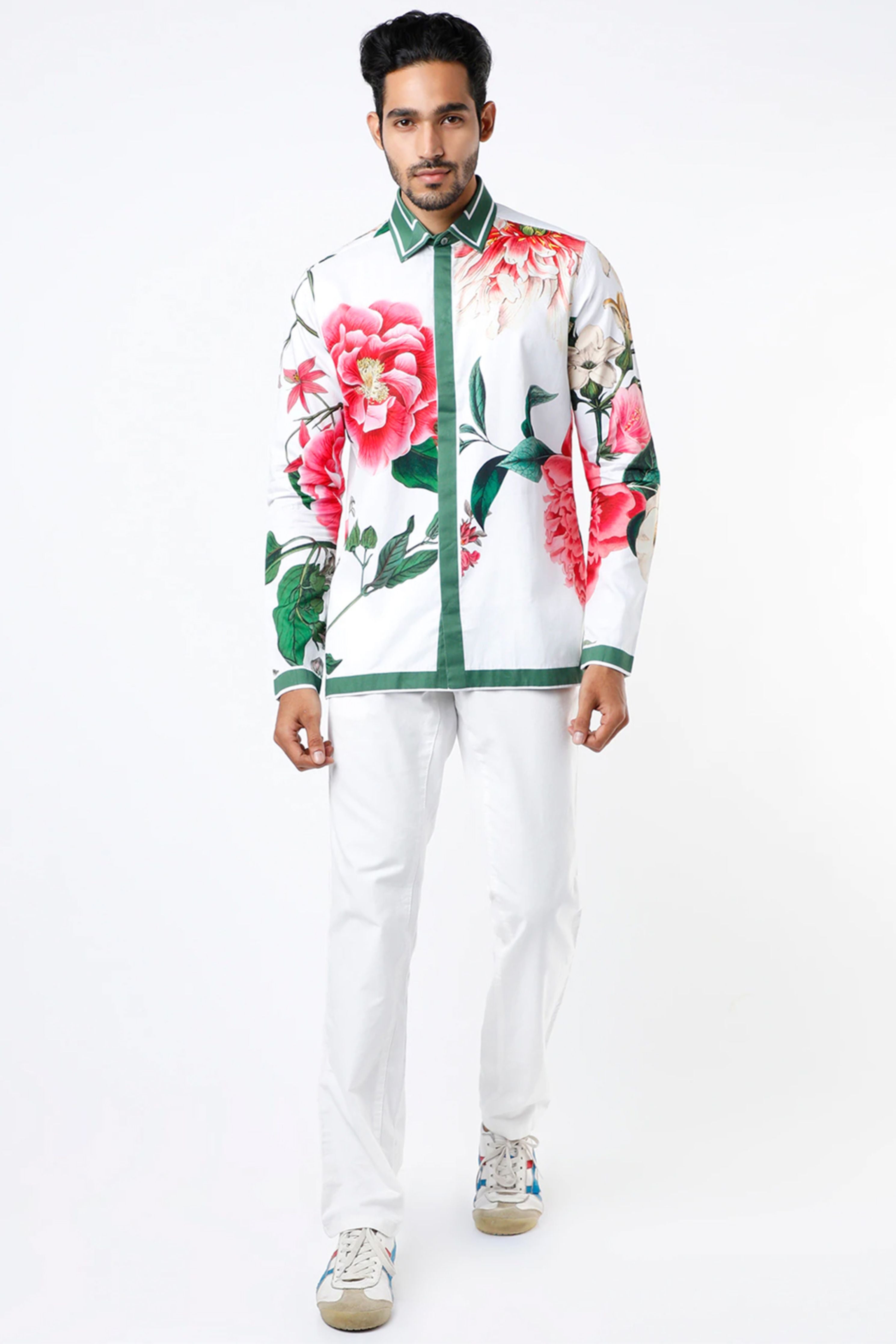 Liam White Hem Striper Shirt