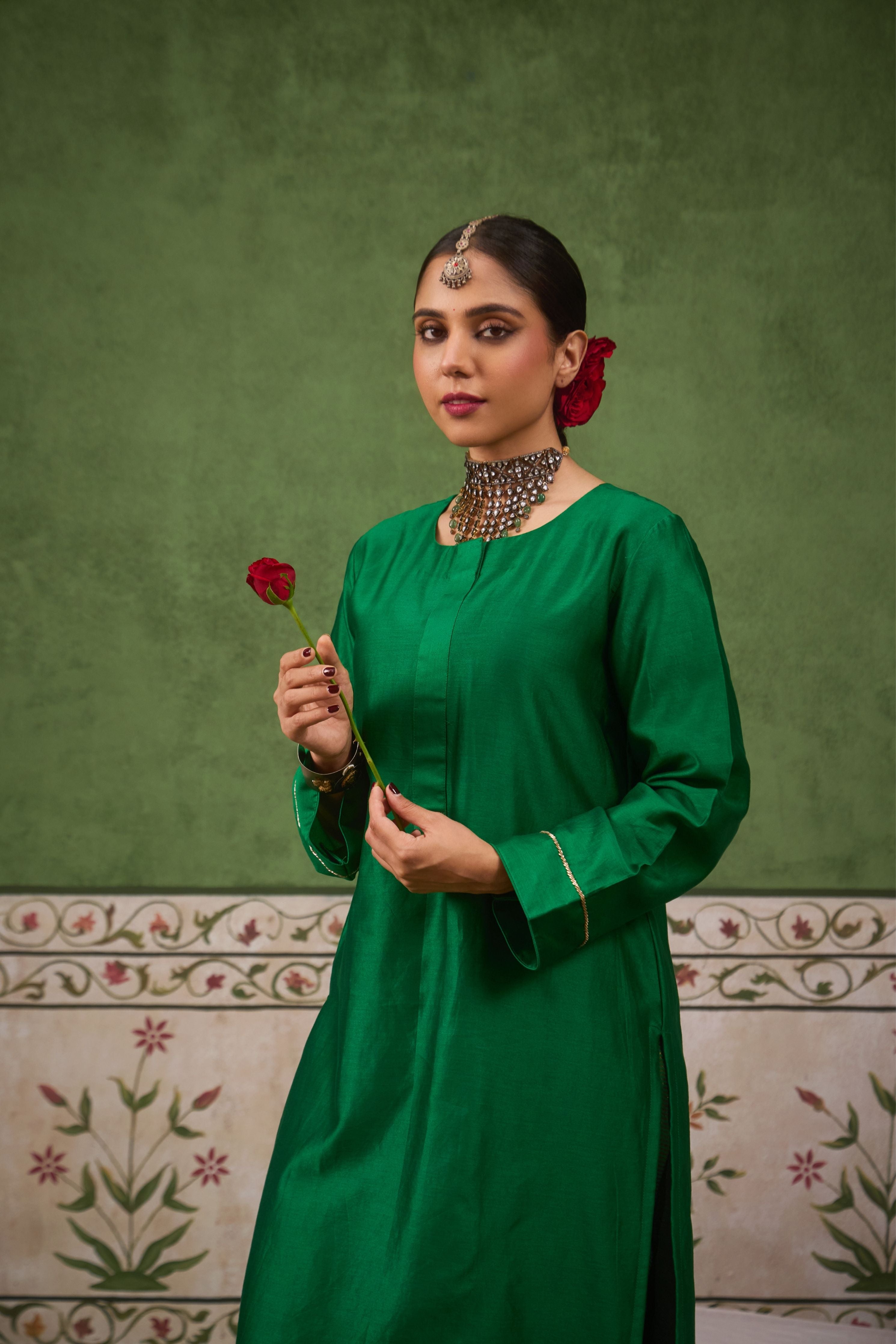 Inayat 2.0 Panna Green Kurta Set