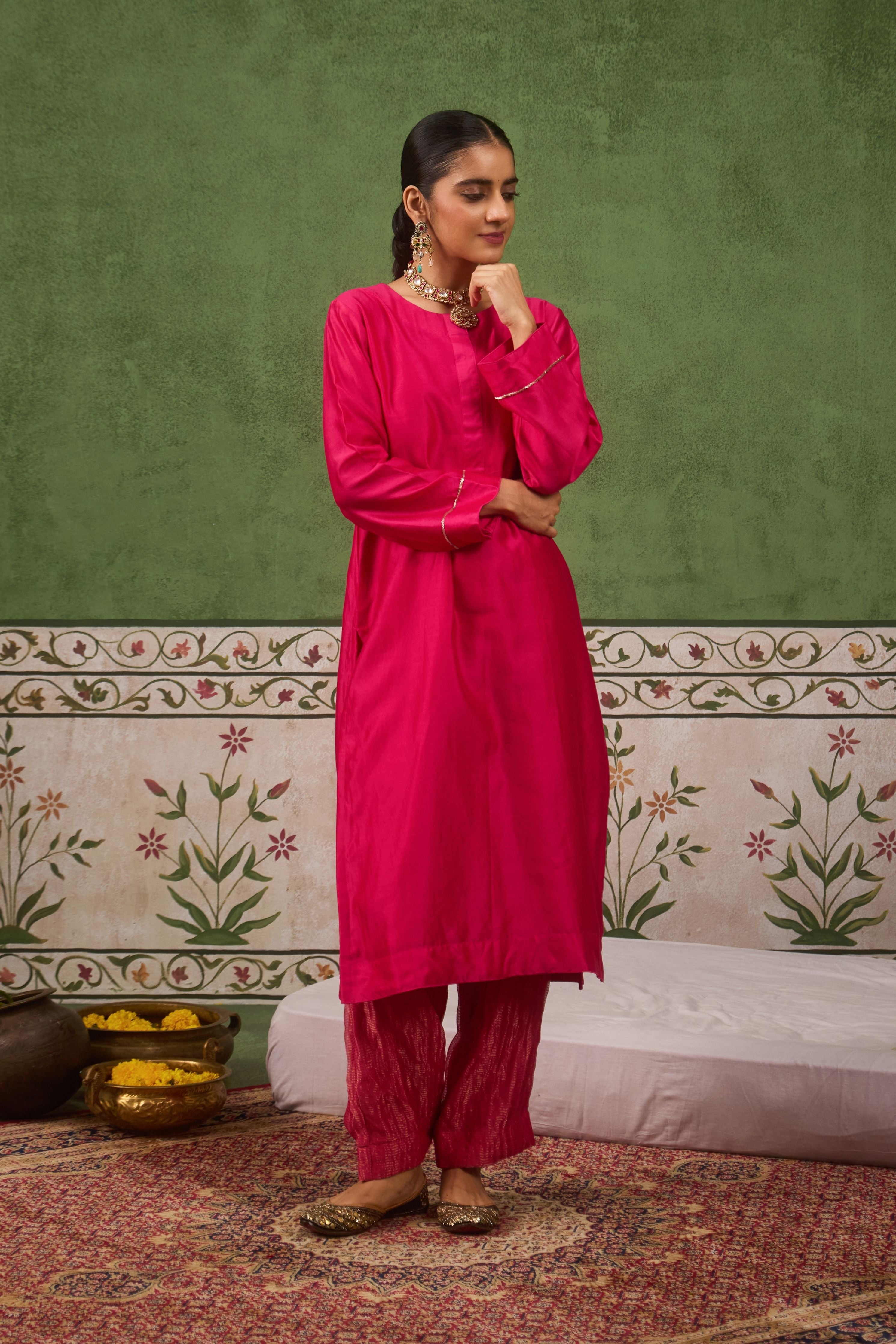 Inayat 2.0 Hot Pink Kurta Set