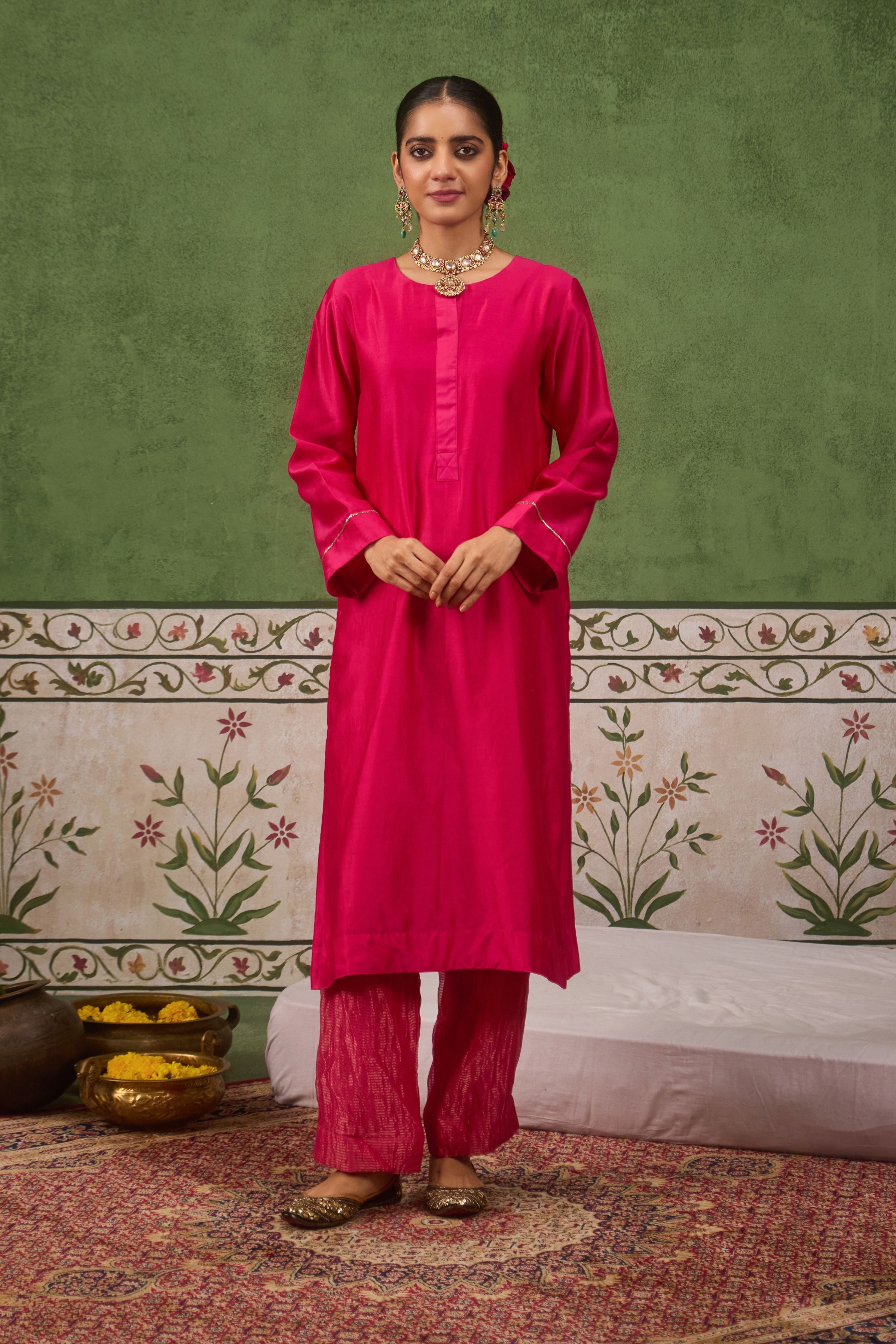 Inayat 2.0 Hot Pink Kurta Set