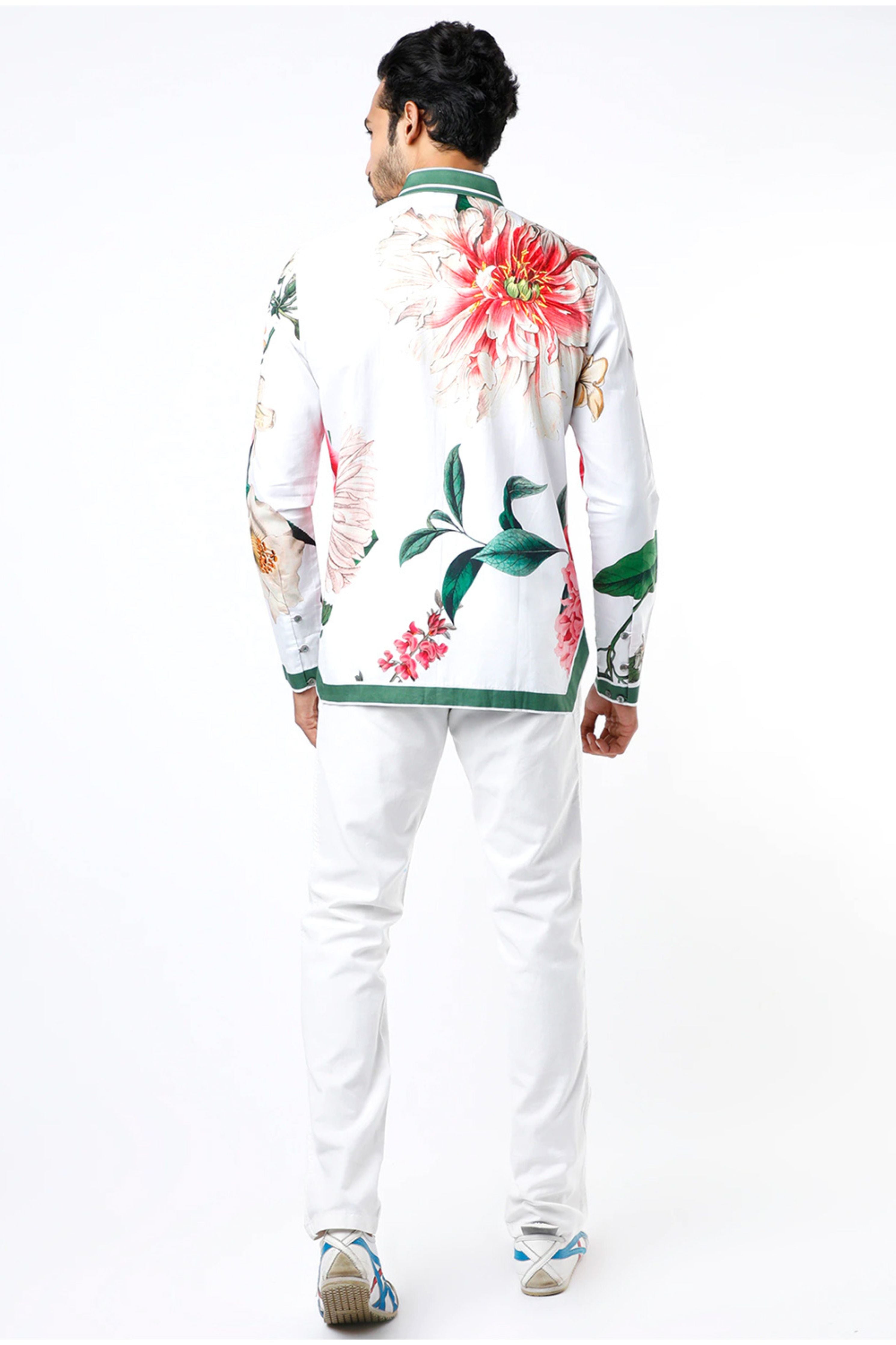 Liam White Hem Striper Shirt