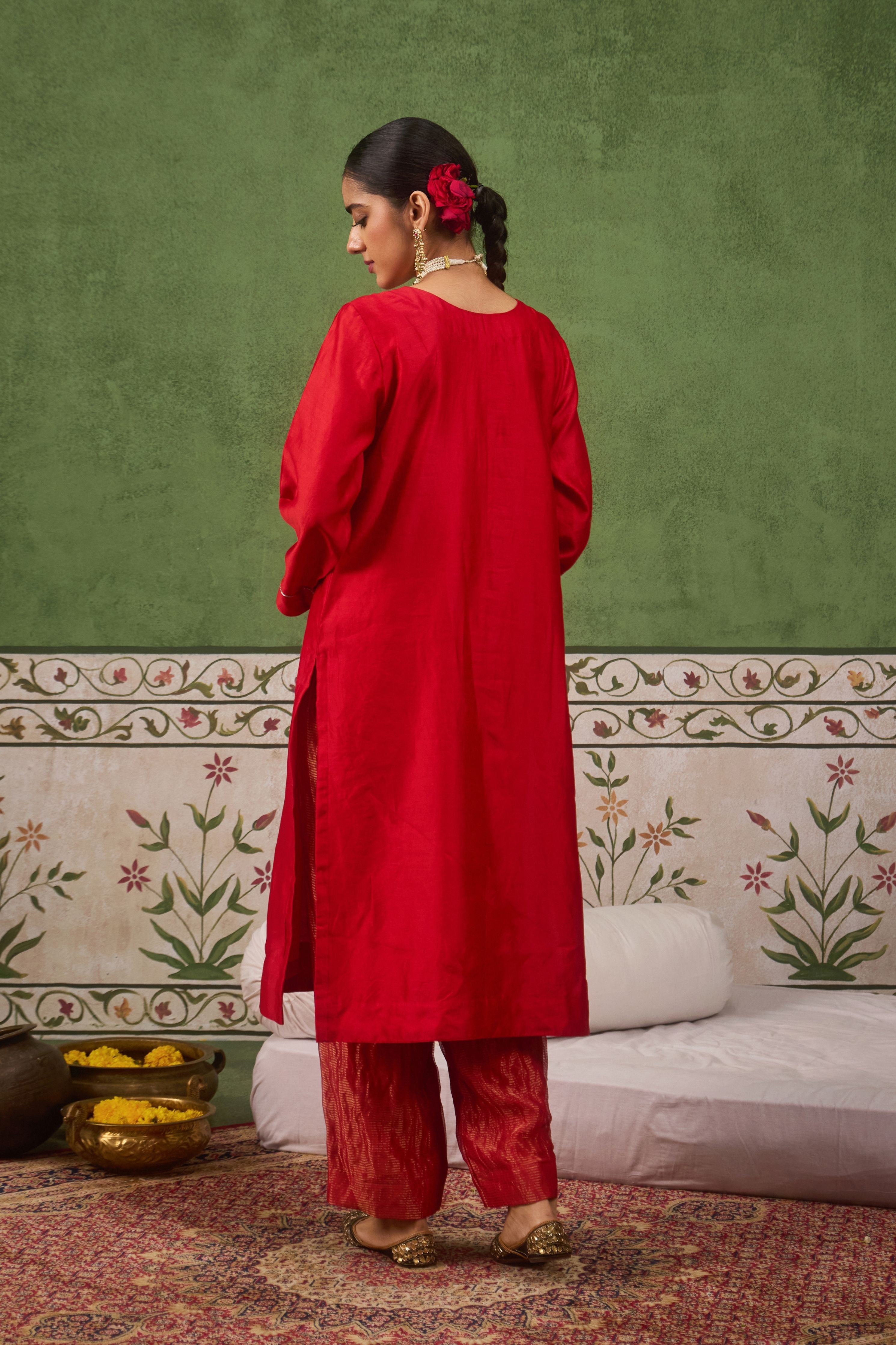 Inayat 2.0 Red Kurta Set