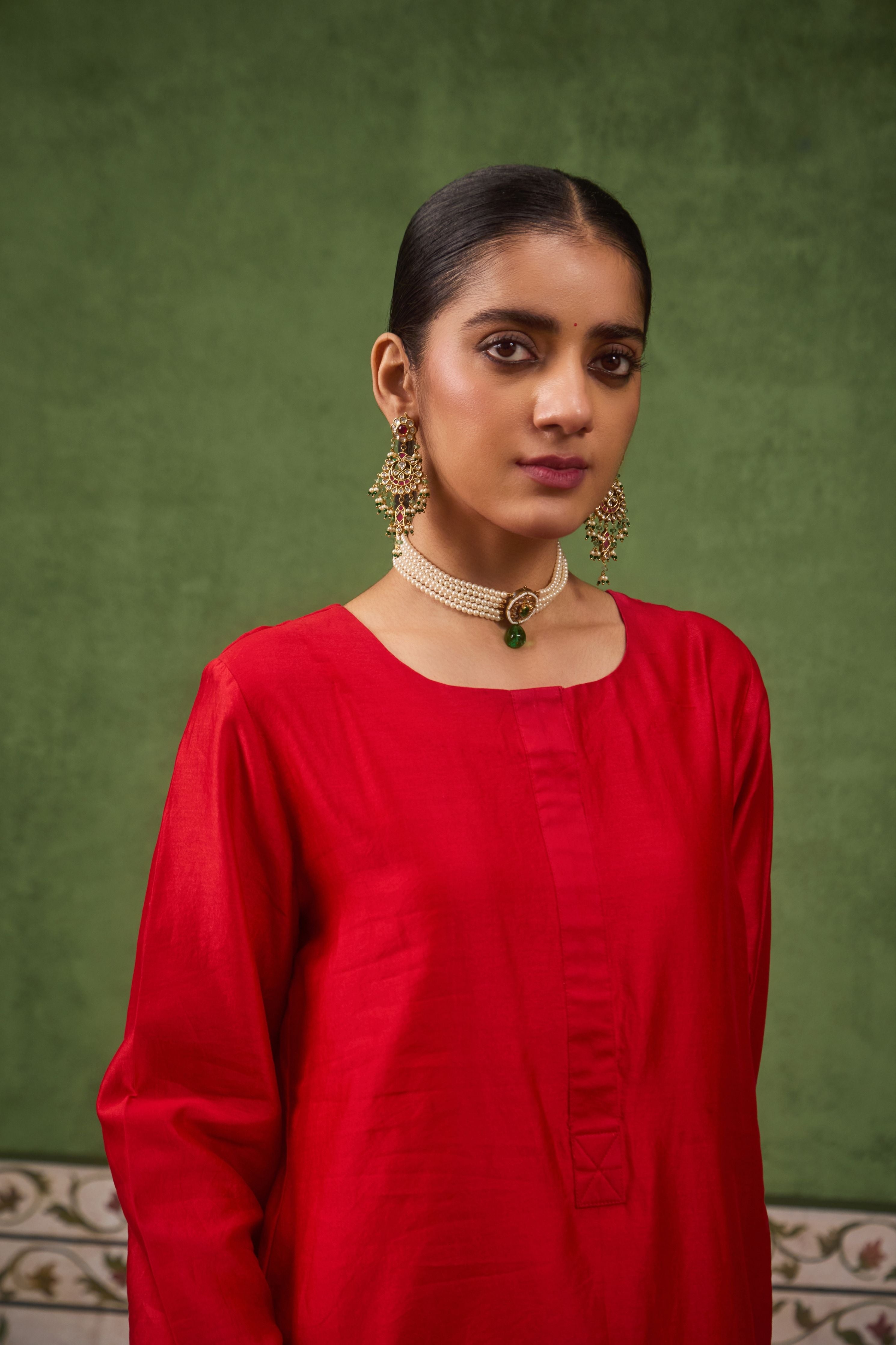 Inayat 2.0 Red Kurta Set