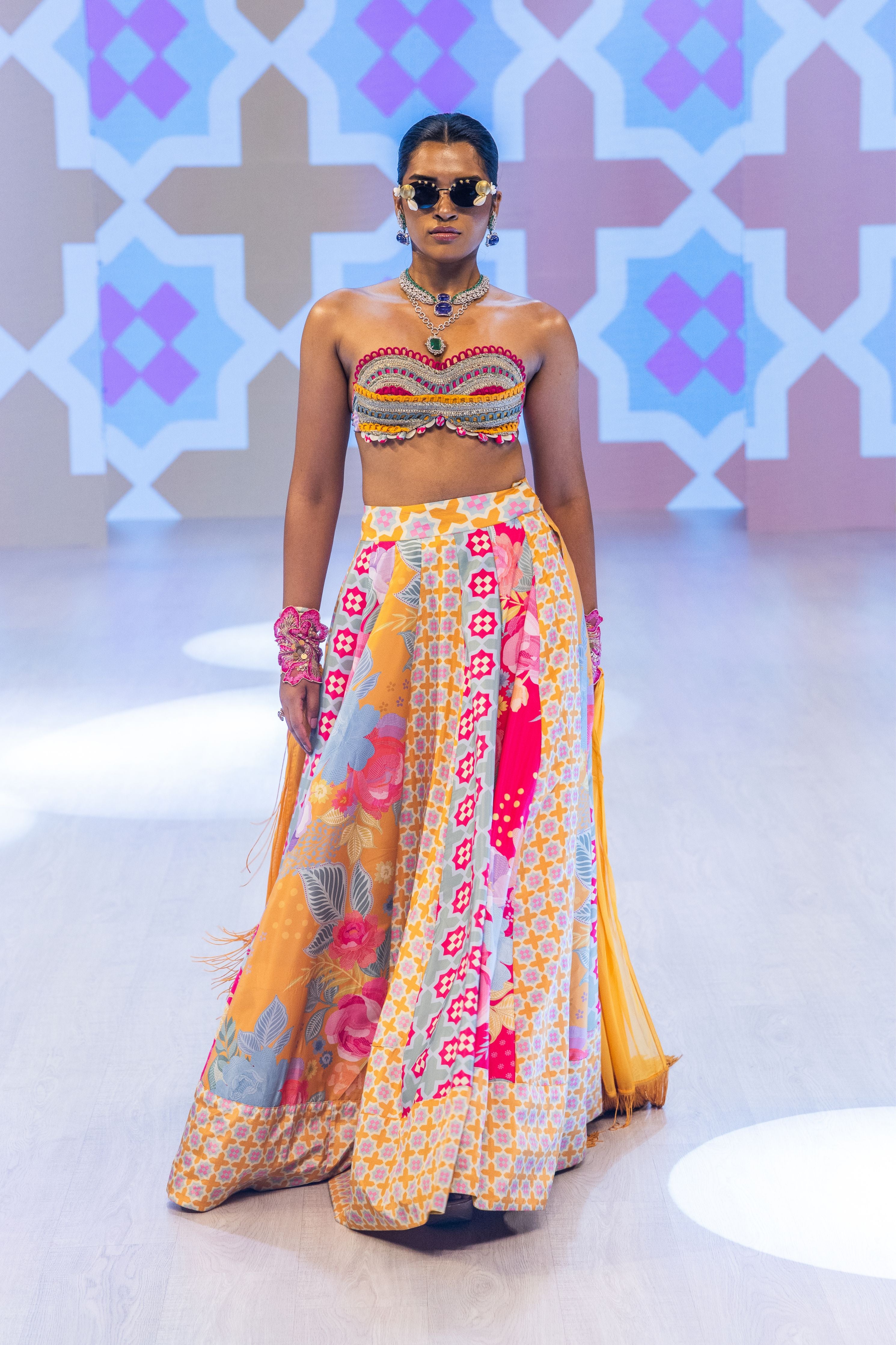Mosaic Lehenga Set