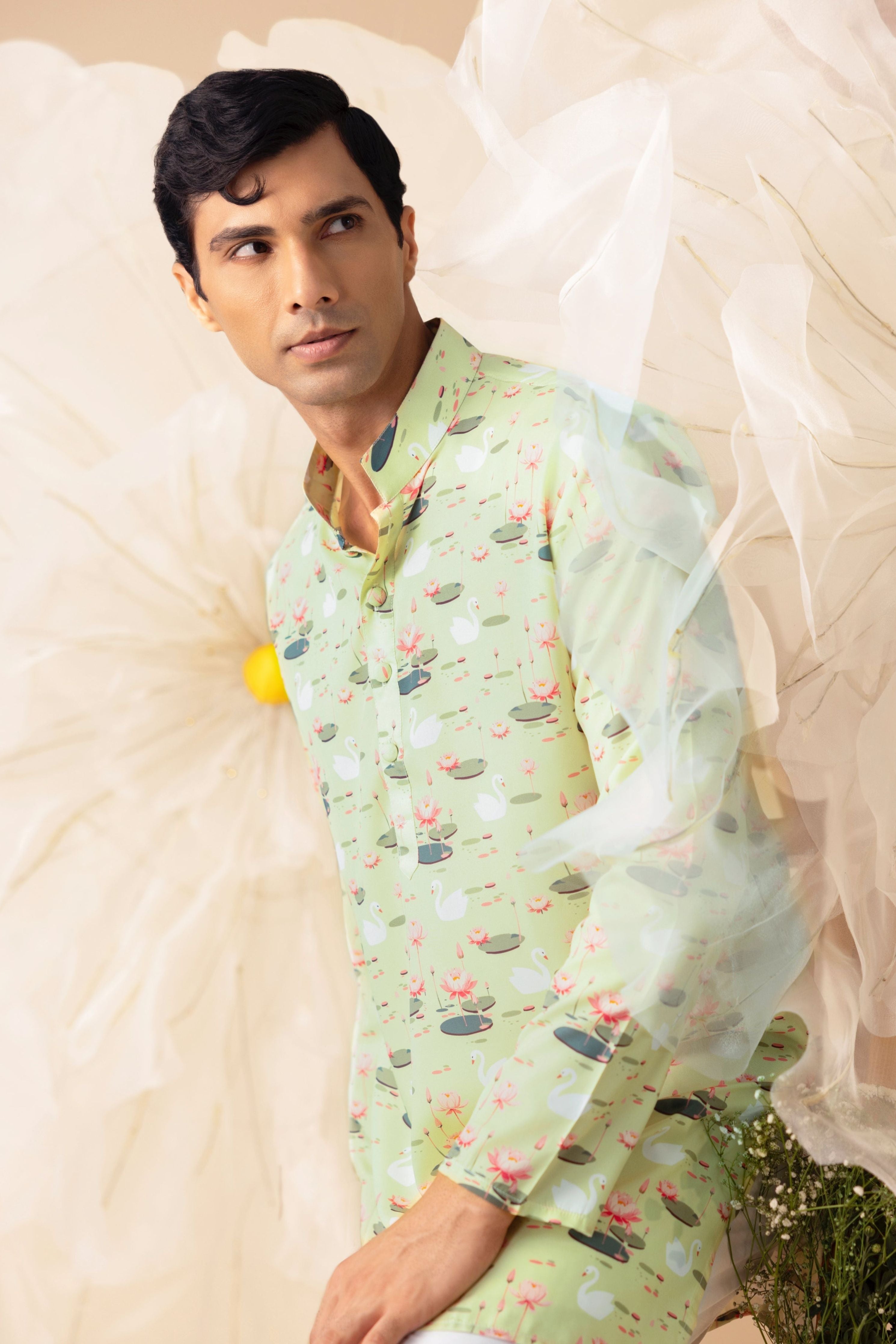 Pond of Dreams - Silk Kurta