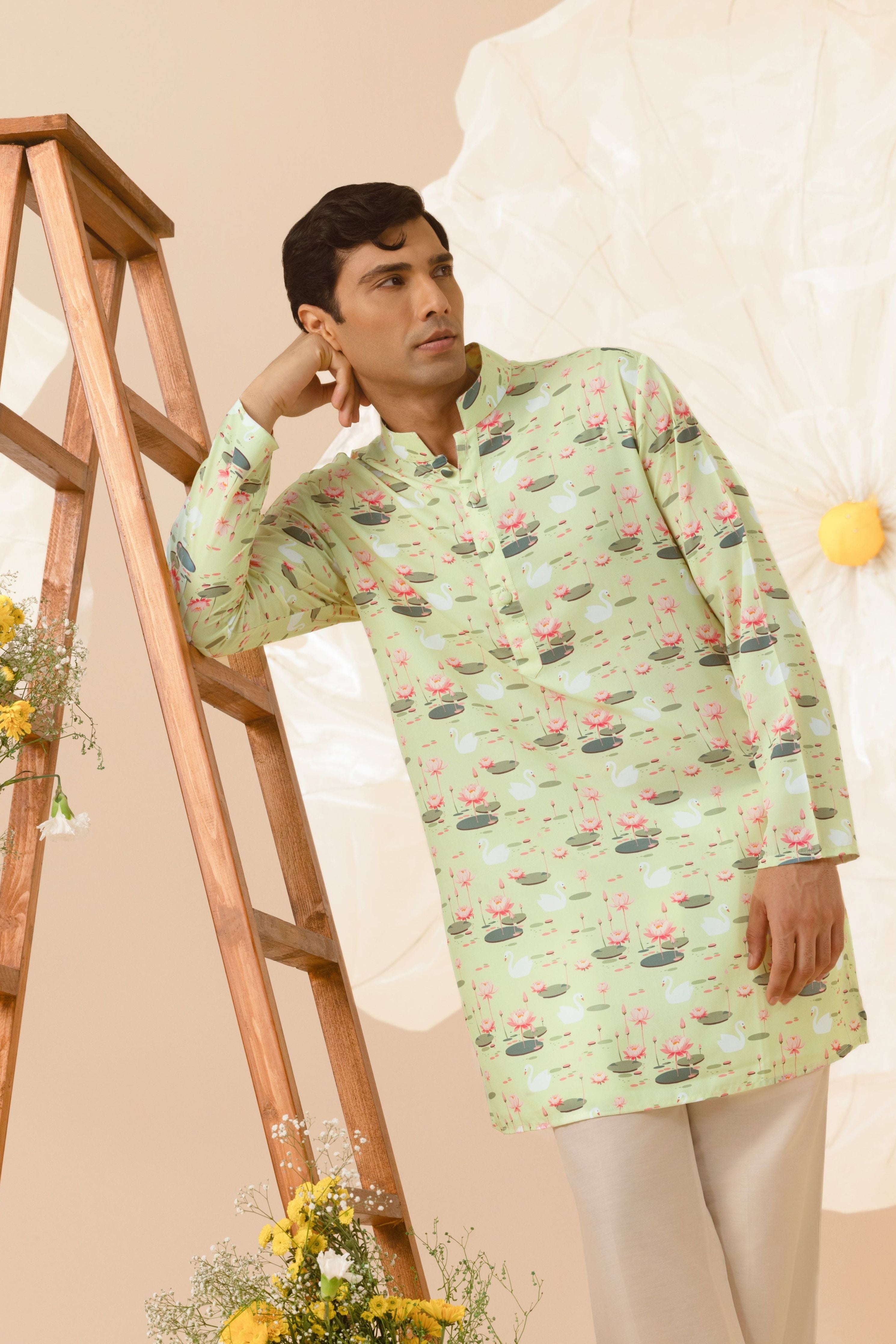 Pond of Dreams - Silk Kurta
