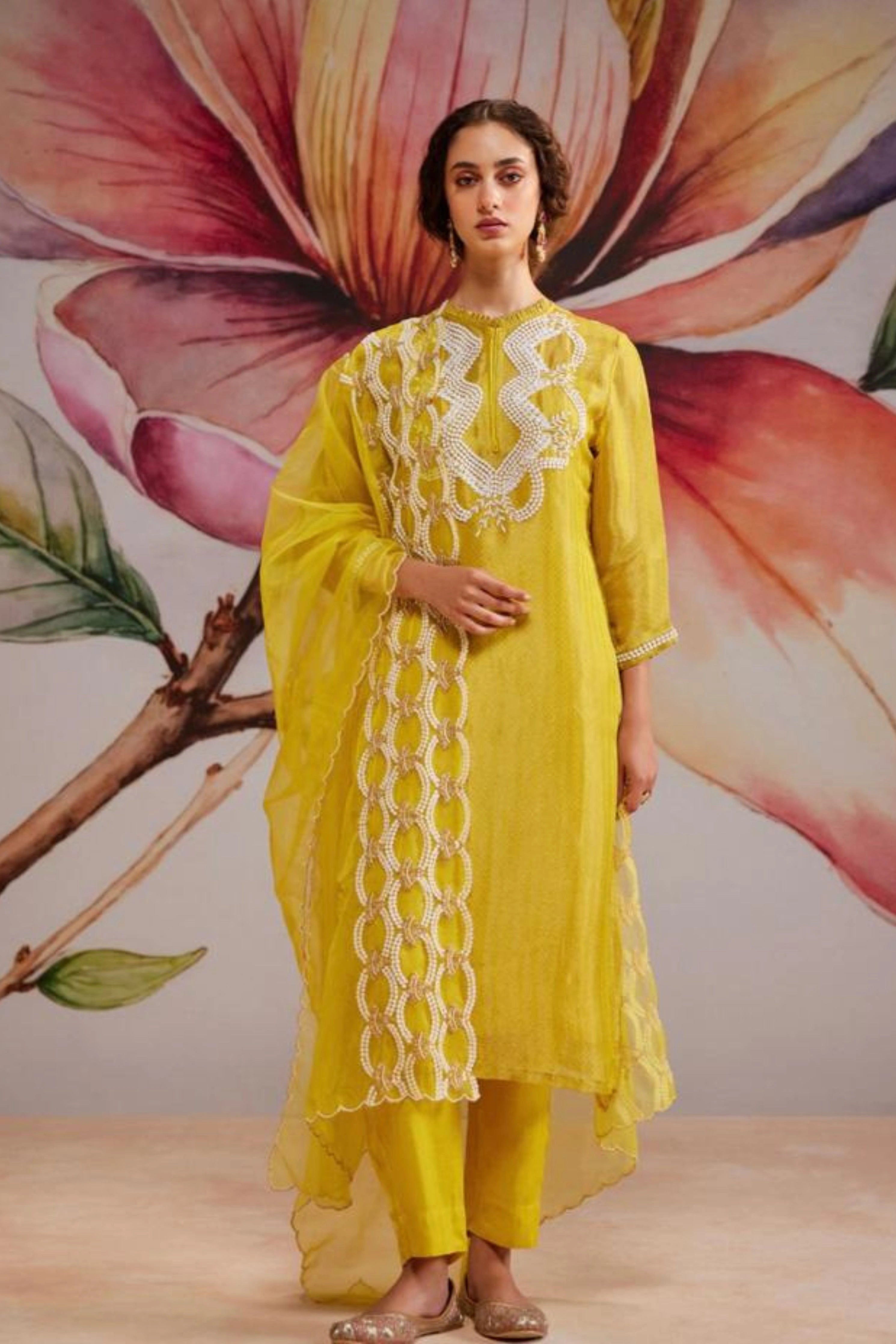Yellow Kurta Set