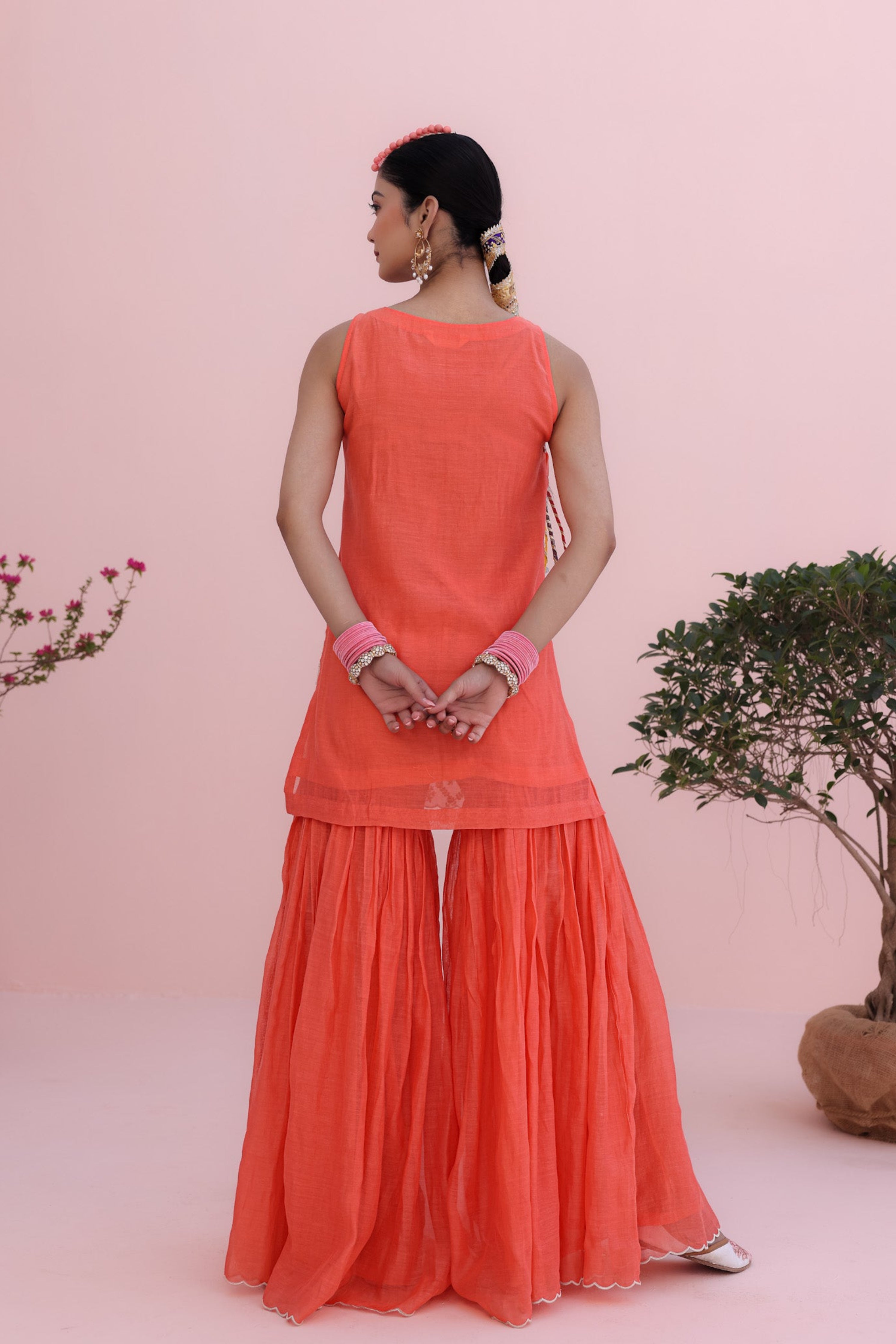 Cherry Sharara Set