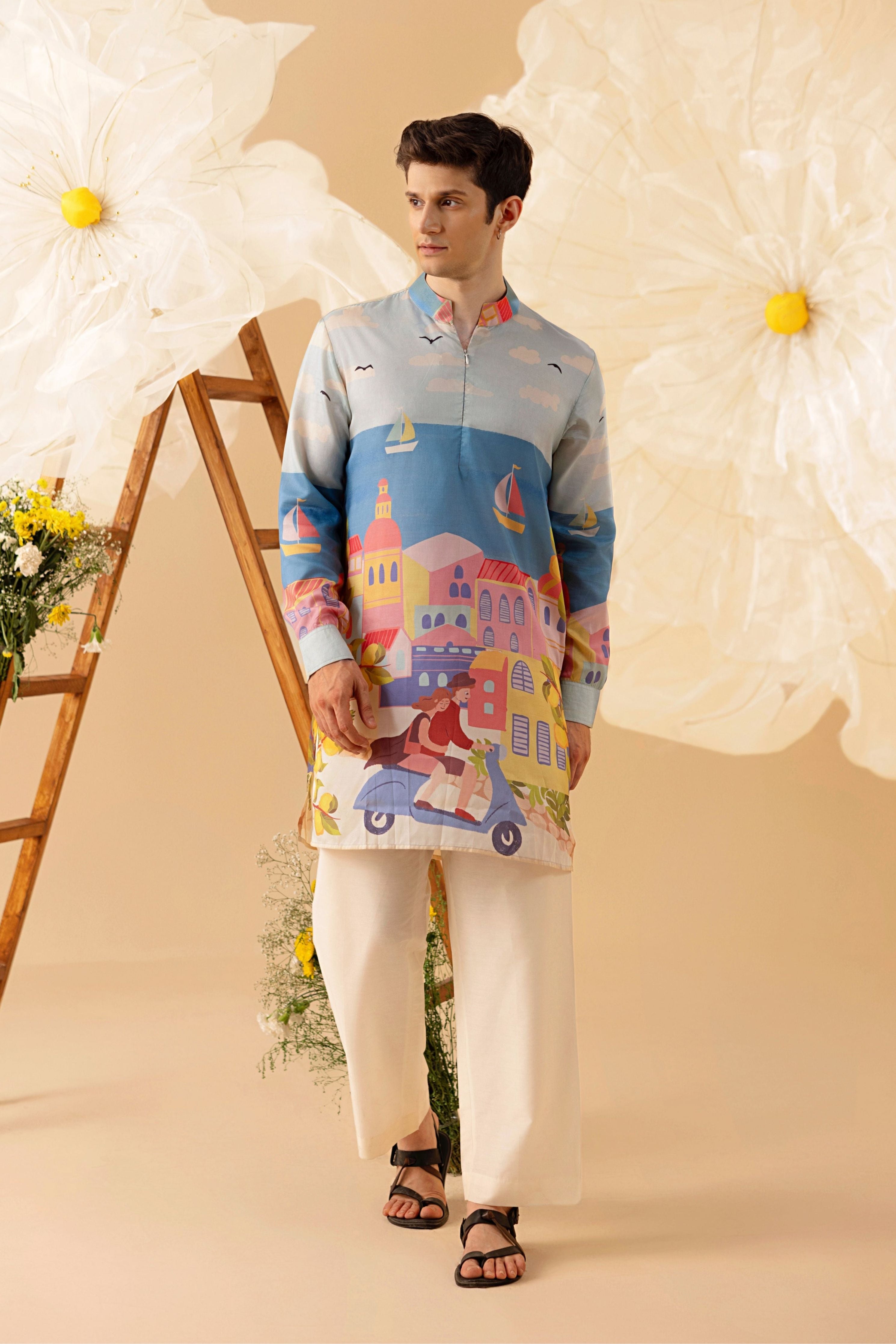 Coastal Ride Silk Kurta