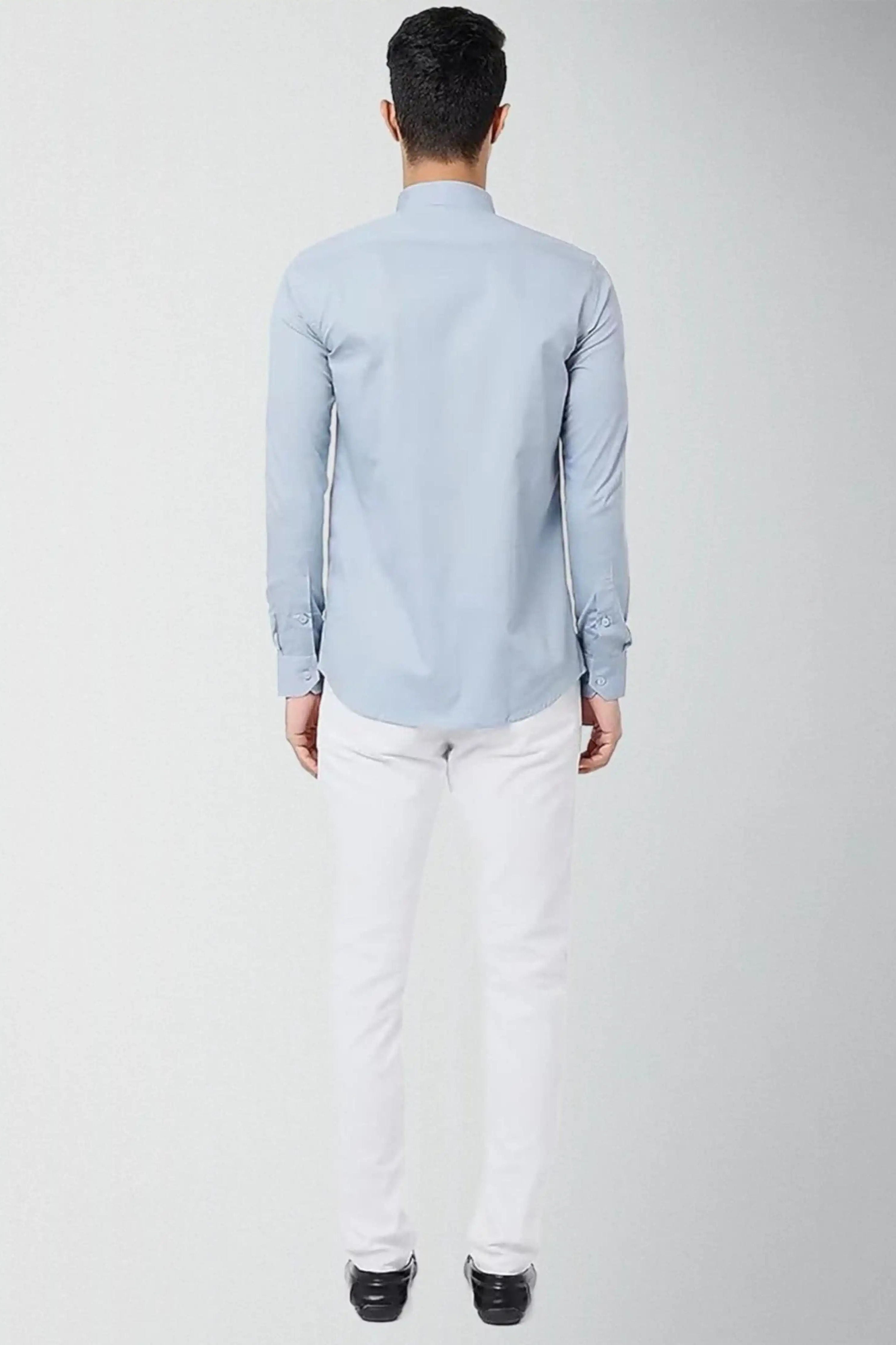 Printed Blue Shirt