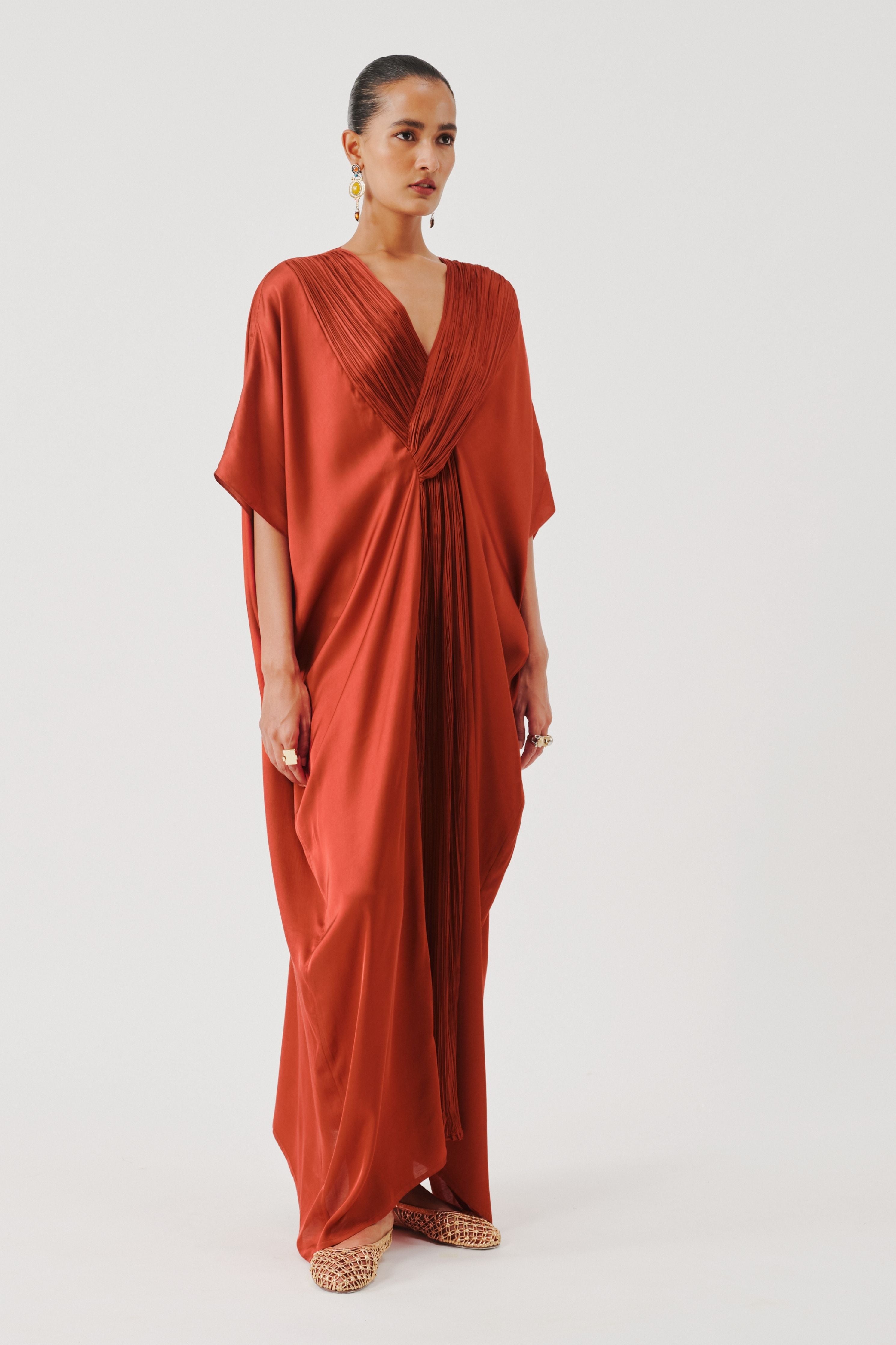 Regal Kaftan in Rust
