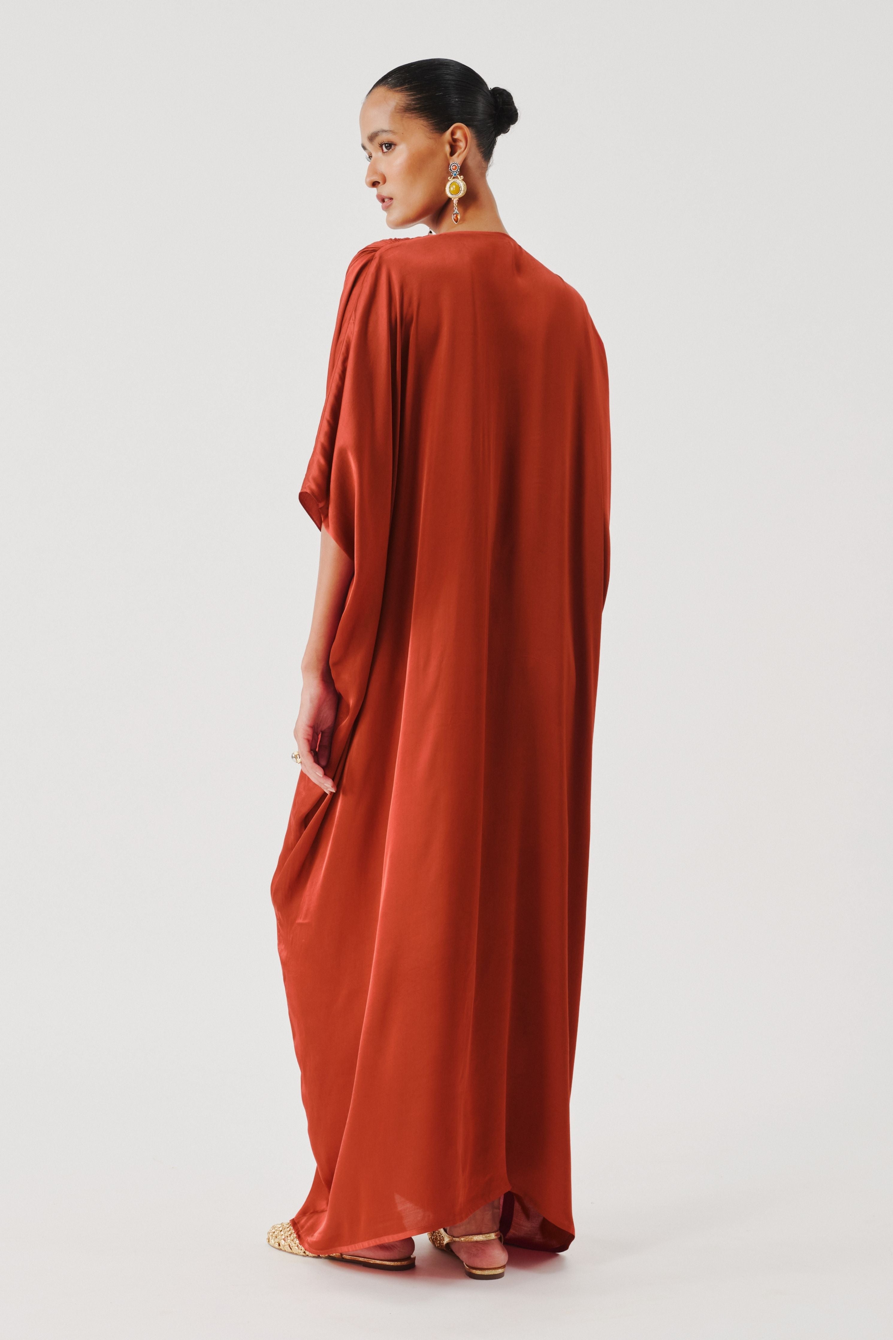 Regal Kaftan in Rust