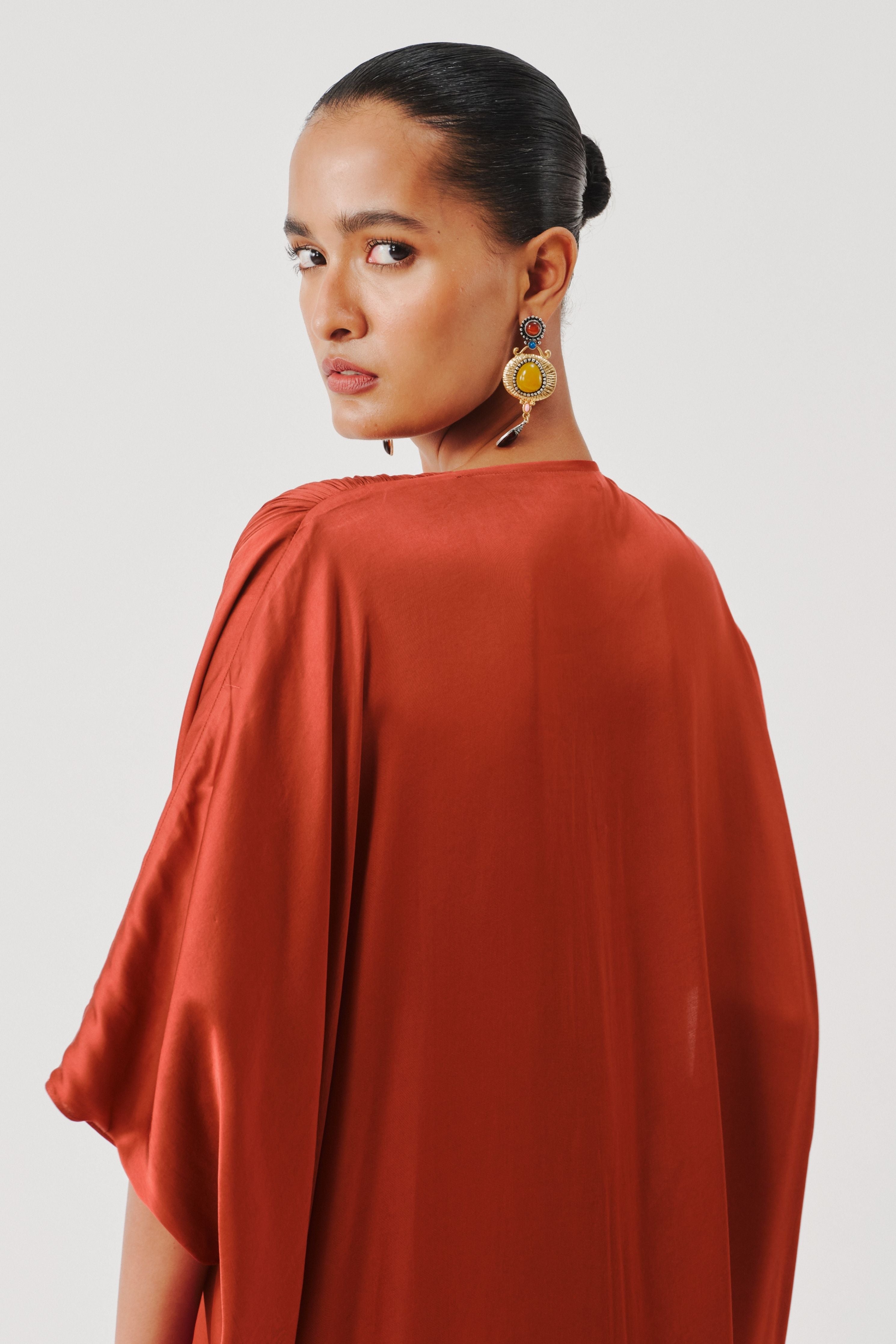 Regal Kaftan in Rust