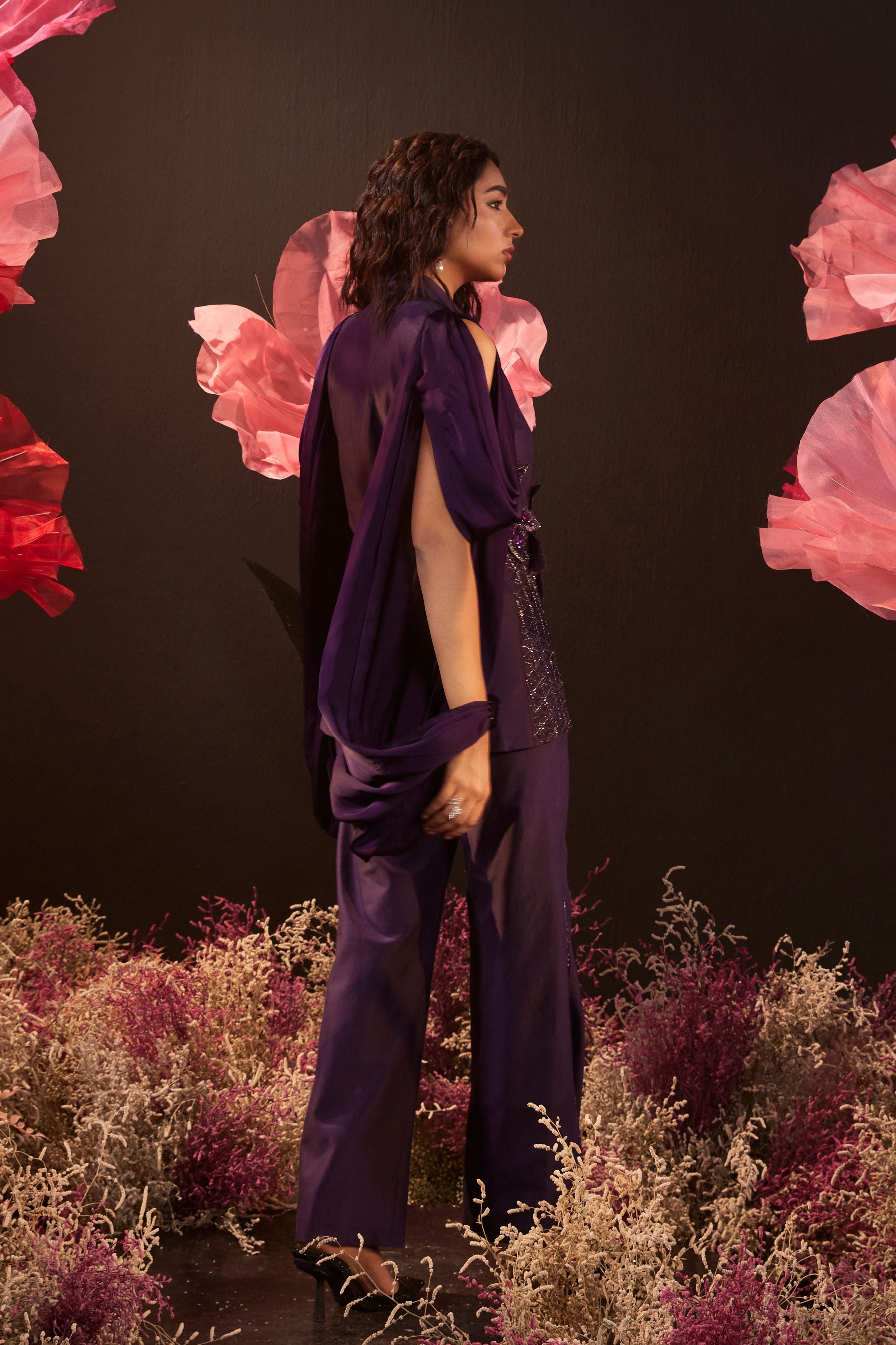 Purple Jacket Set