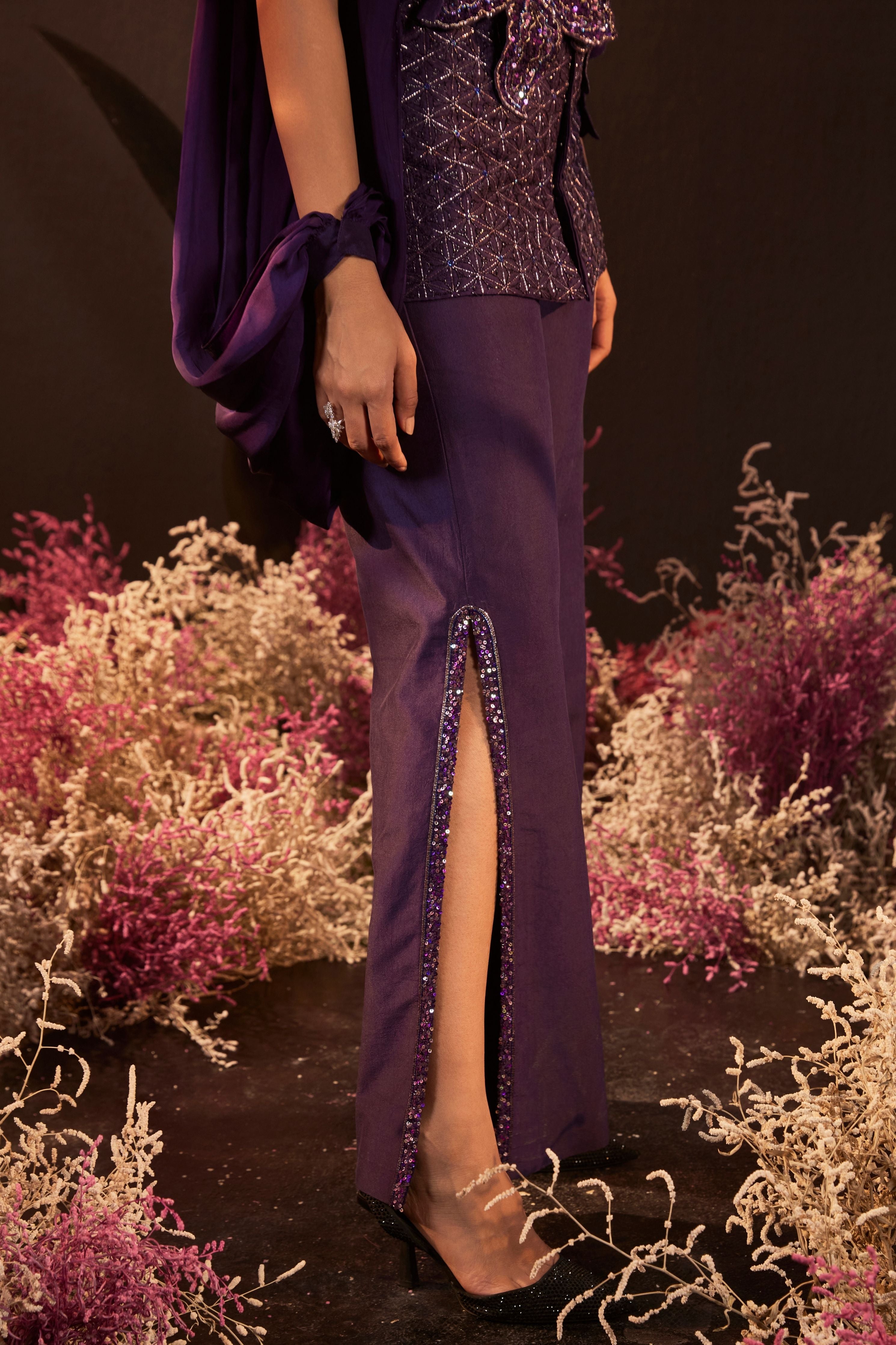 Purple Jacket Set