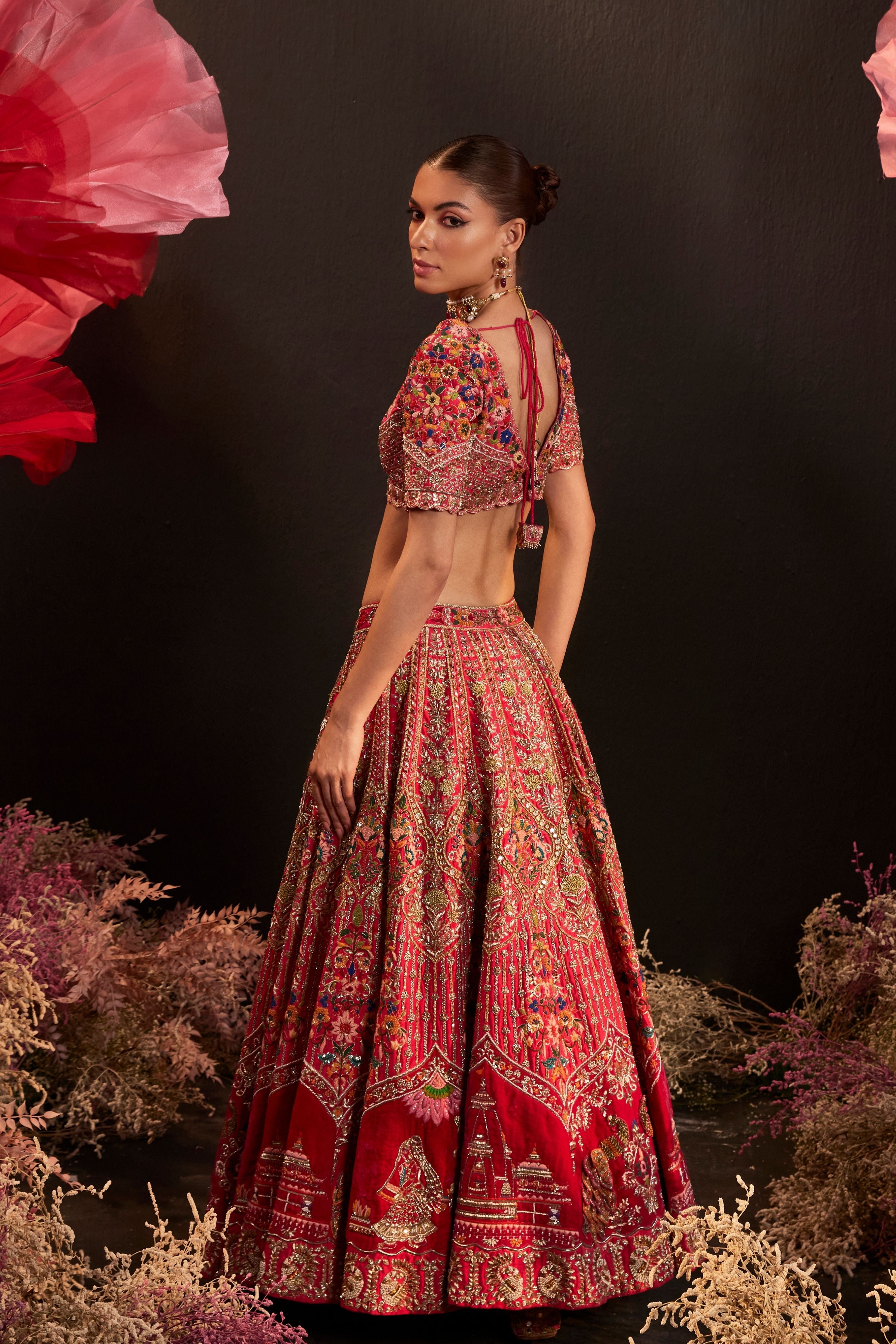 Satranga Lehenga Set