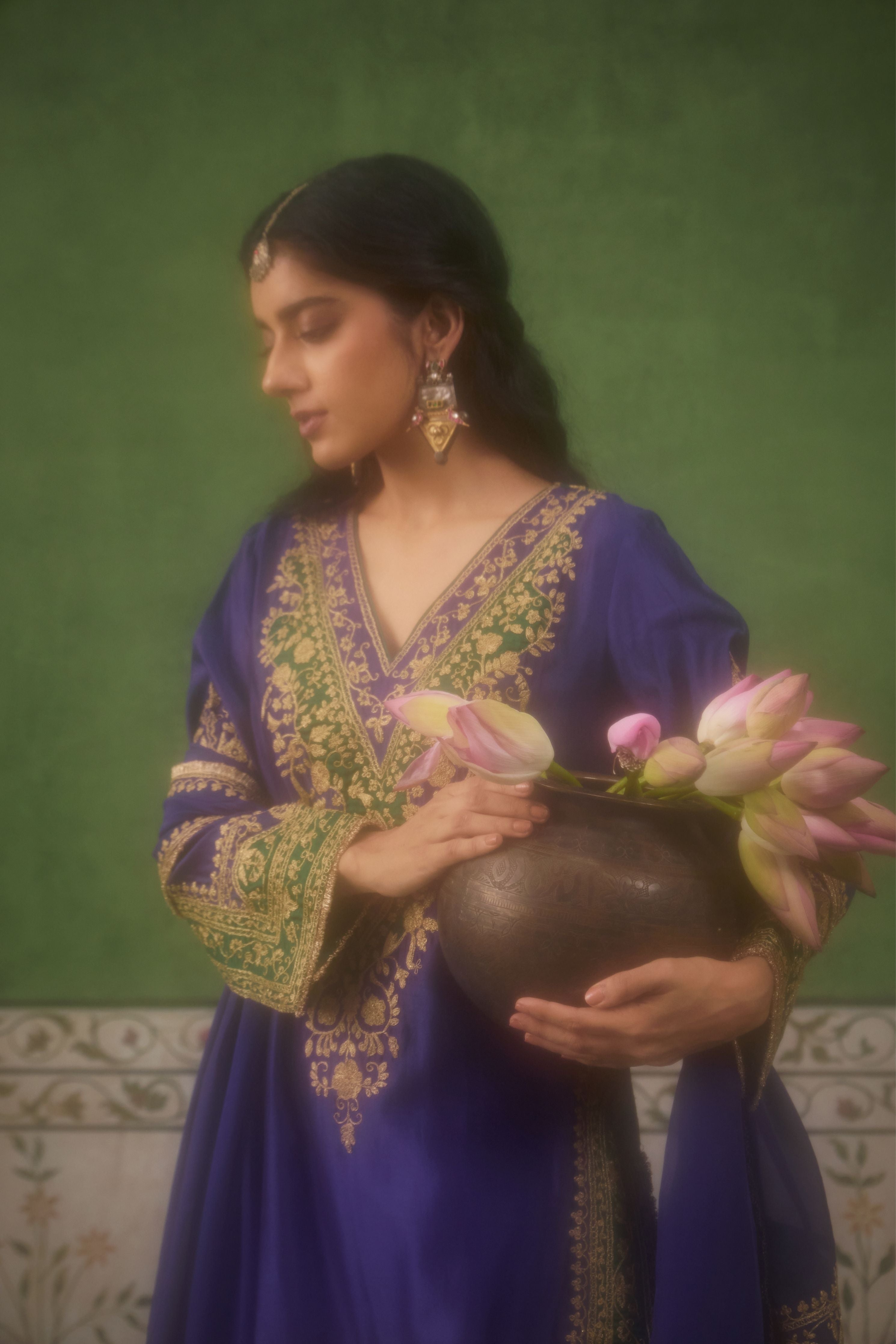 Inayat 2.0 Blue Green Kurta Set