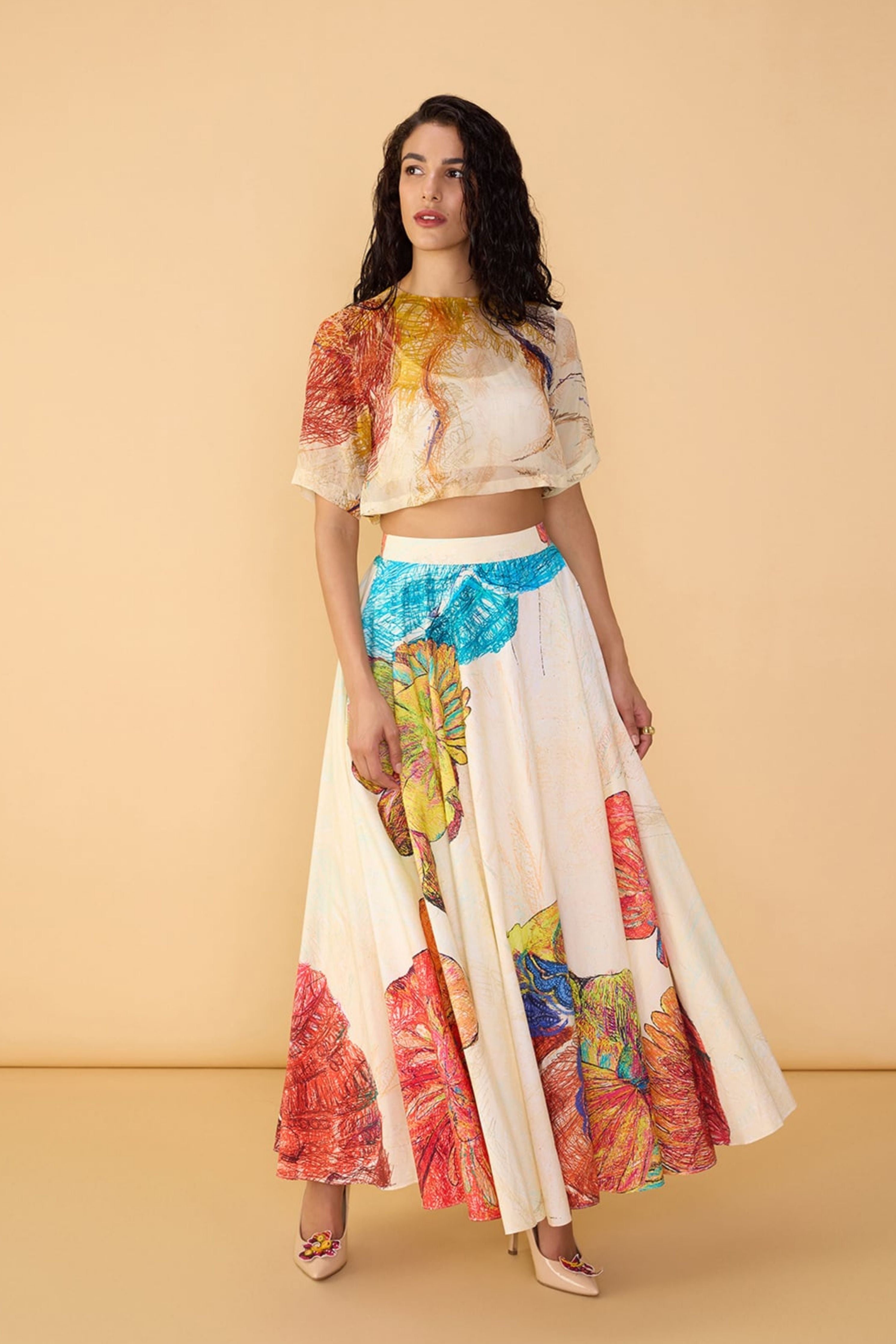 Rosetta Blouse With Dracy Skirt