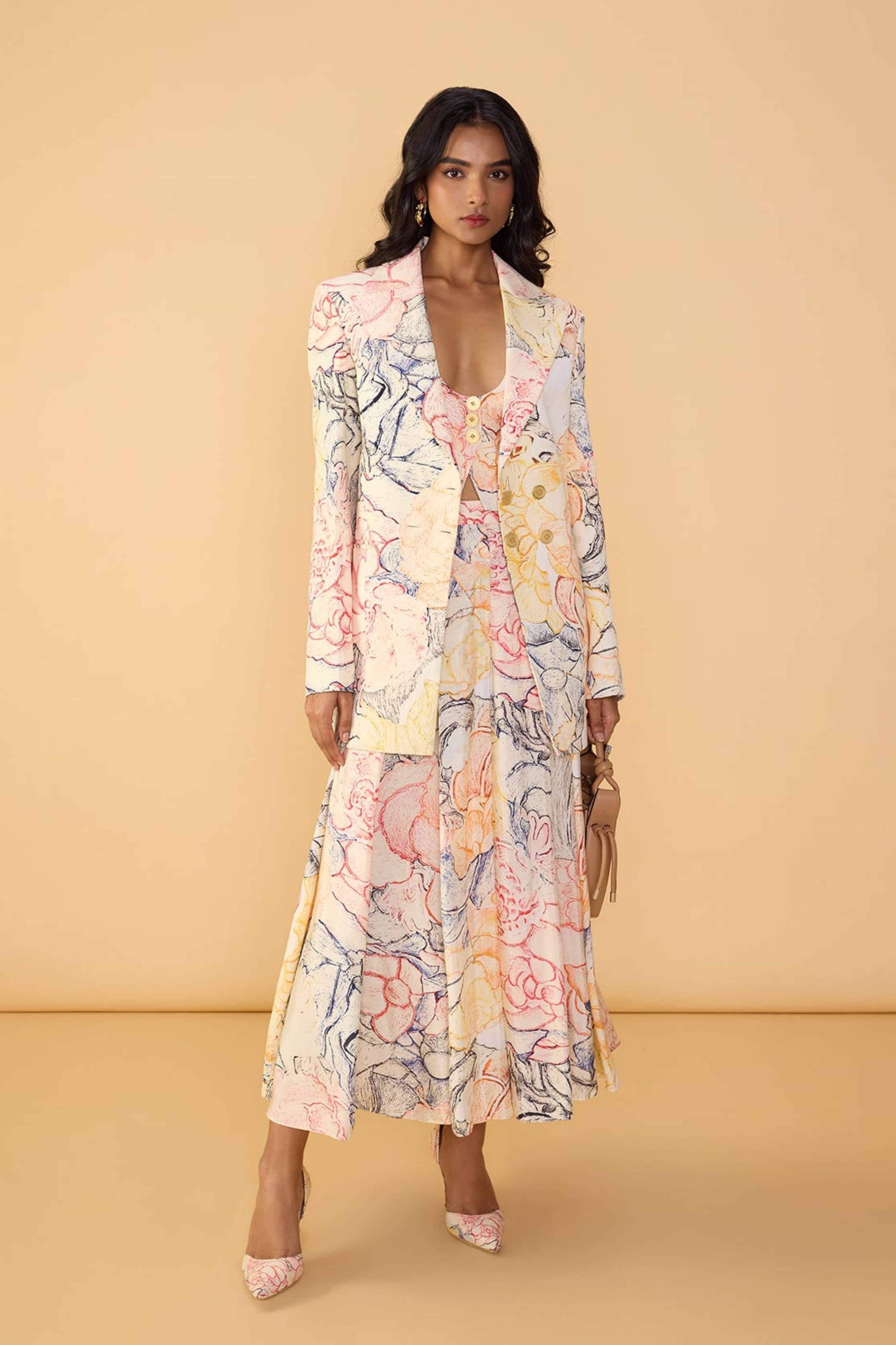 Miranda Blazer With Delfie Waistcoat And Polina Trousers