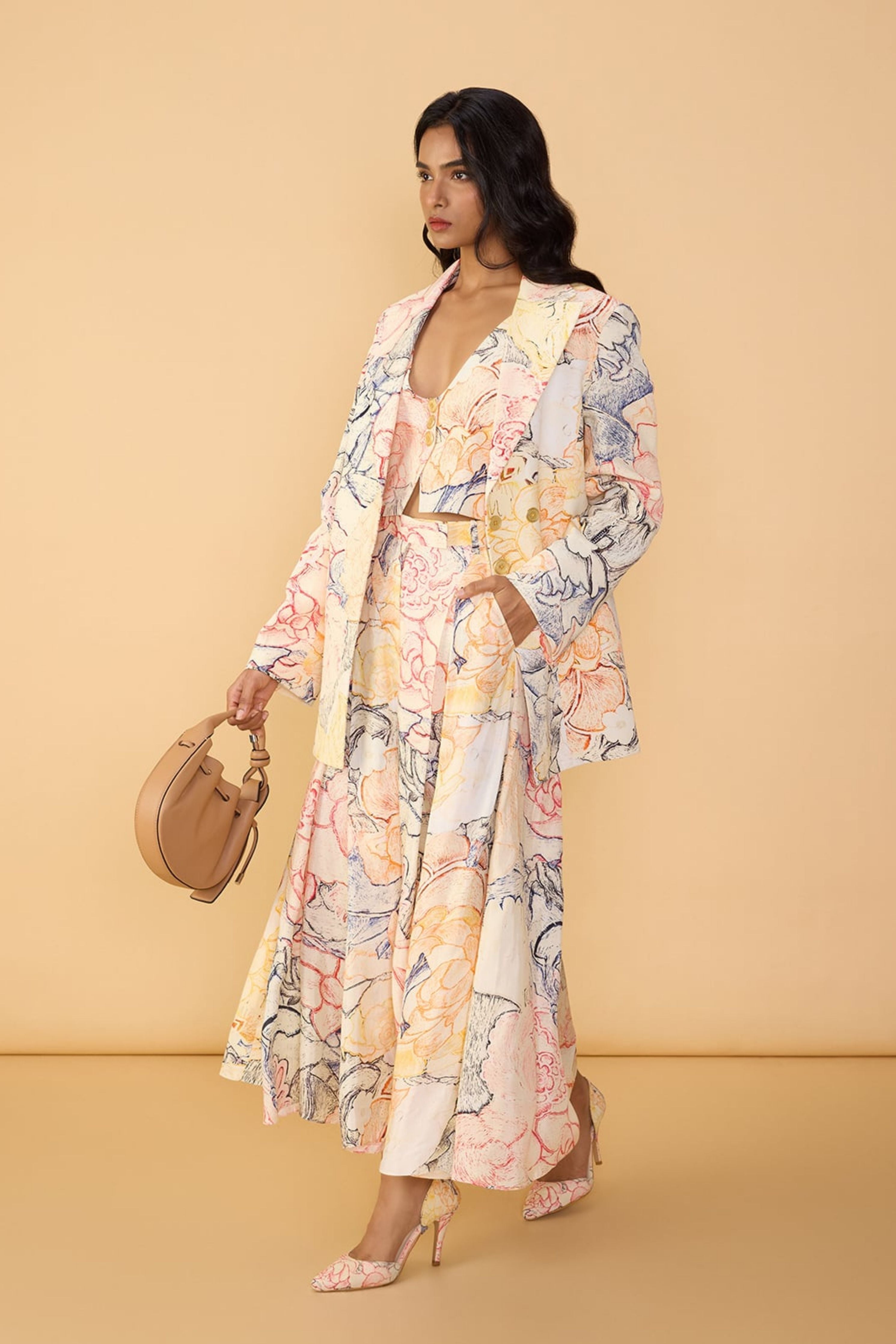 Miranda Blazer With Delfie Waistcoat And Polina Trousers