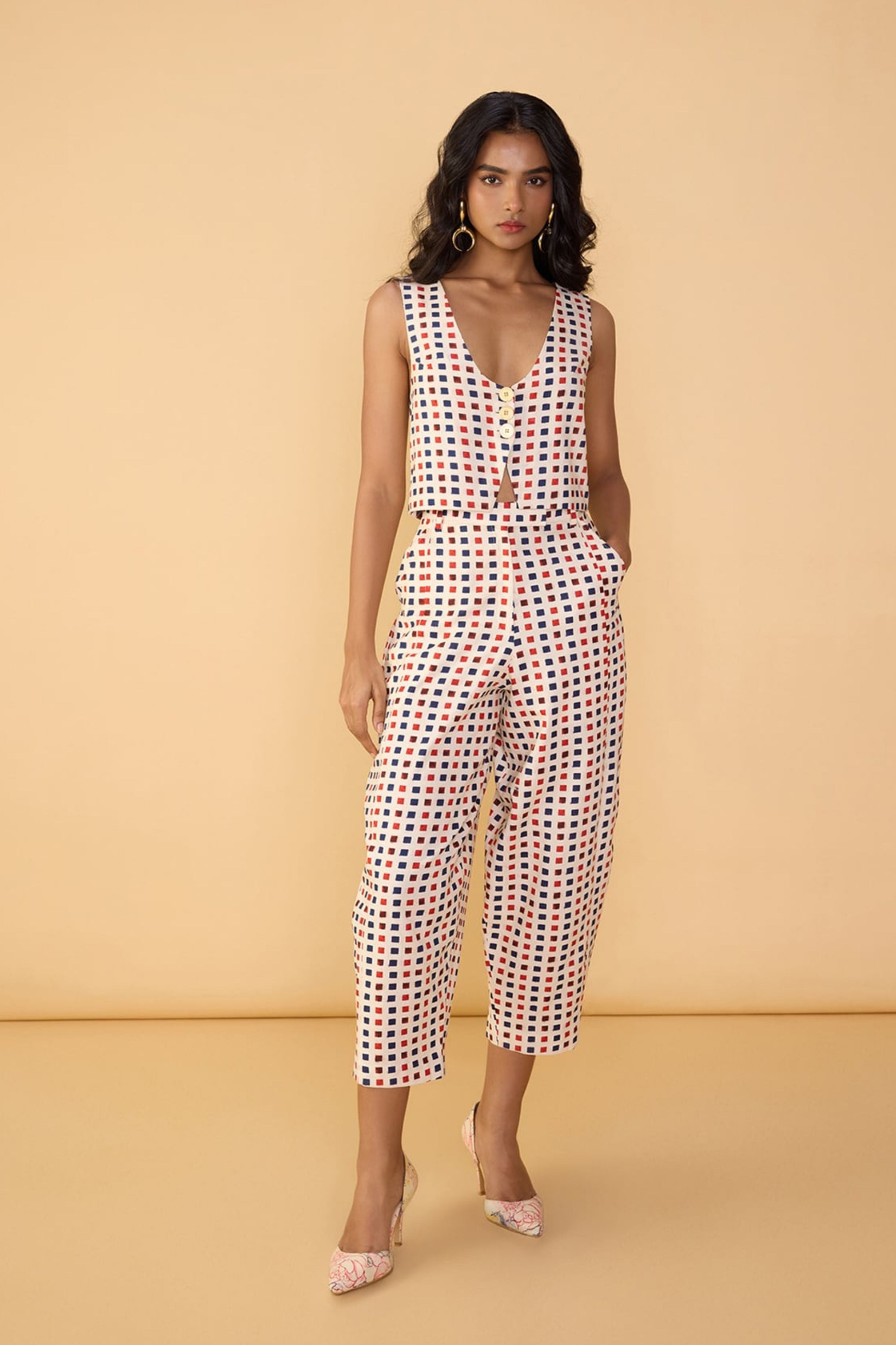 Delfie Waistcoat And Loly Trousers