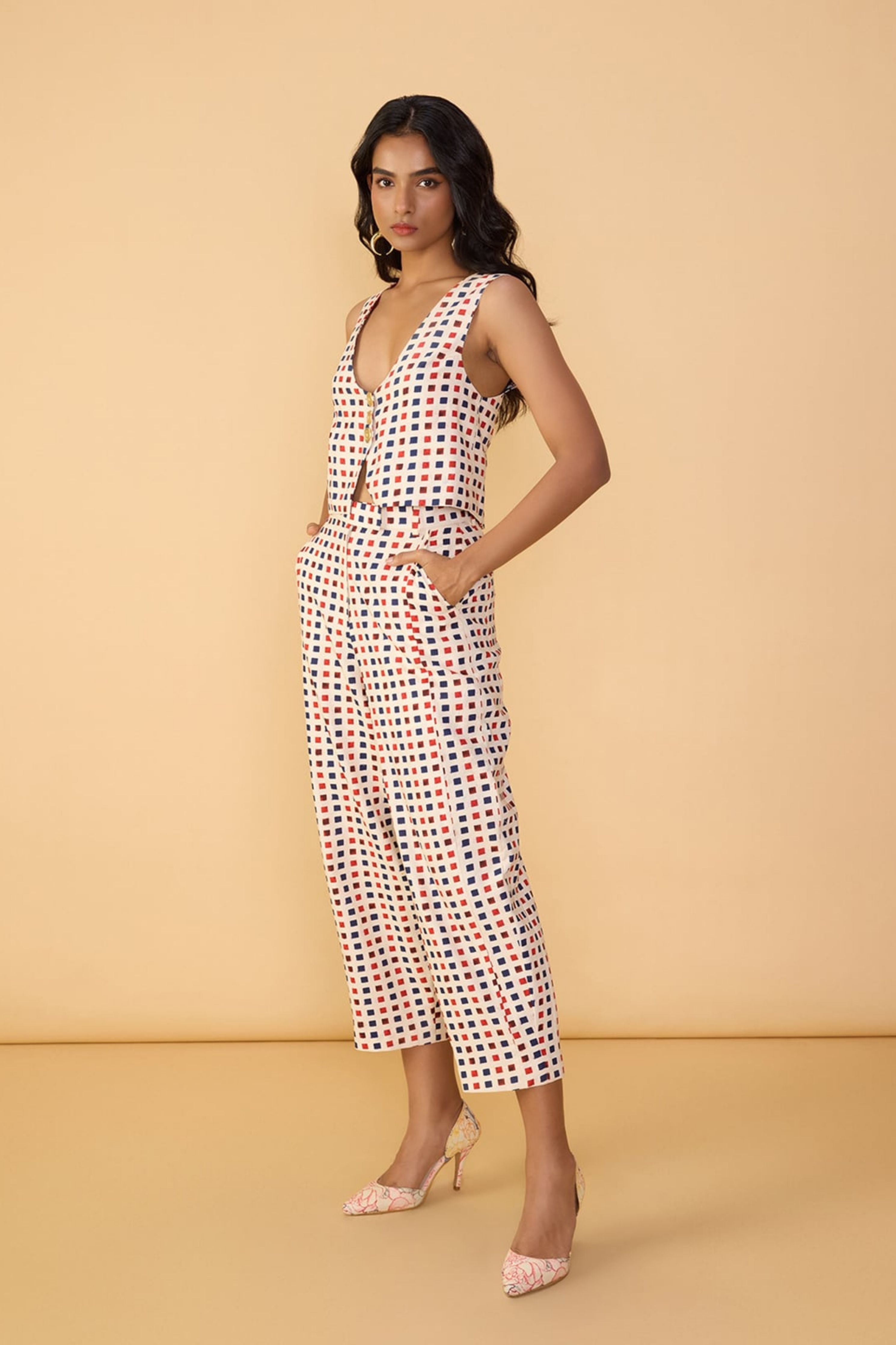 Delfie Waistcoat And Loly Trousers