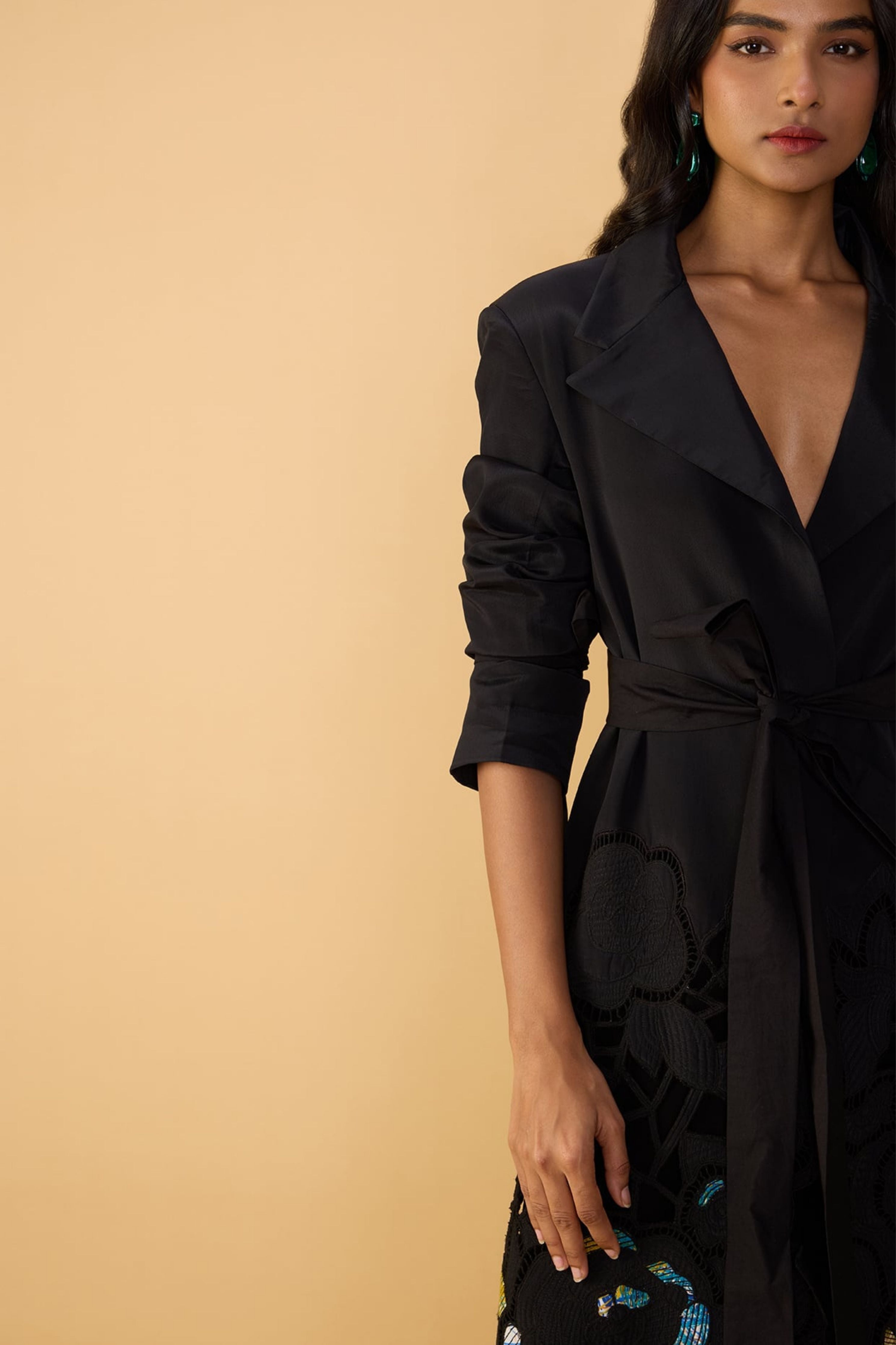 Denzel Trench With Saylor Palazzo