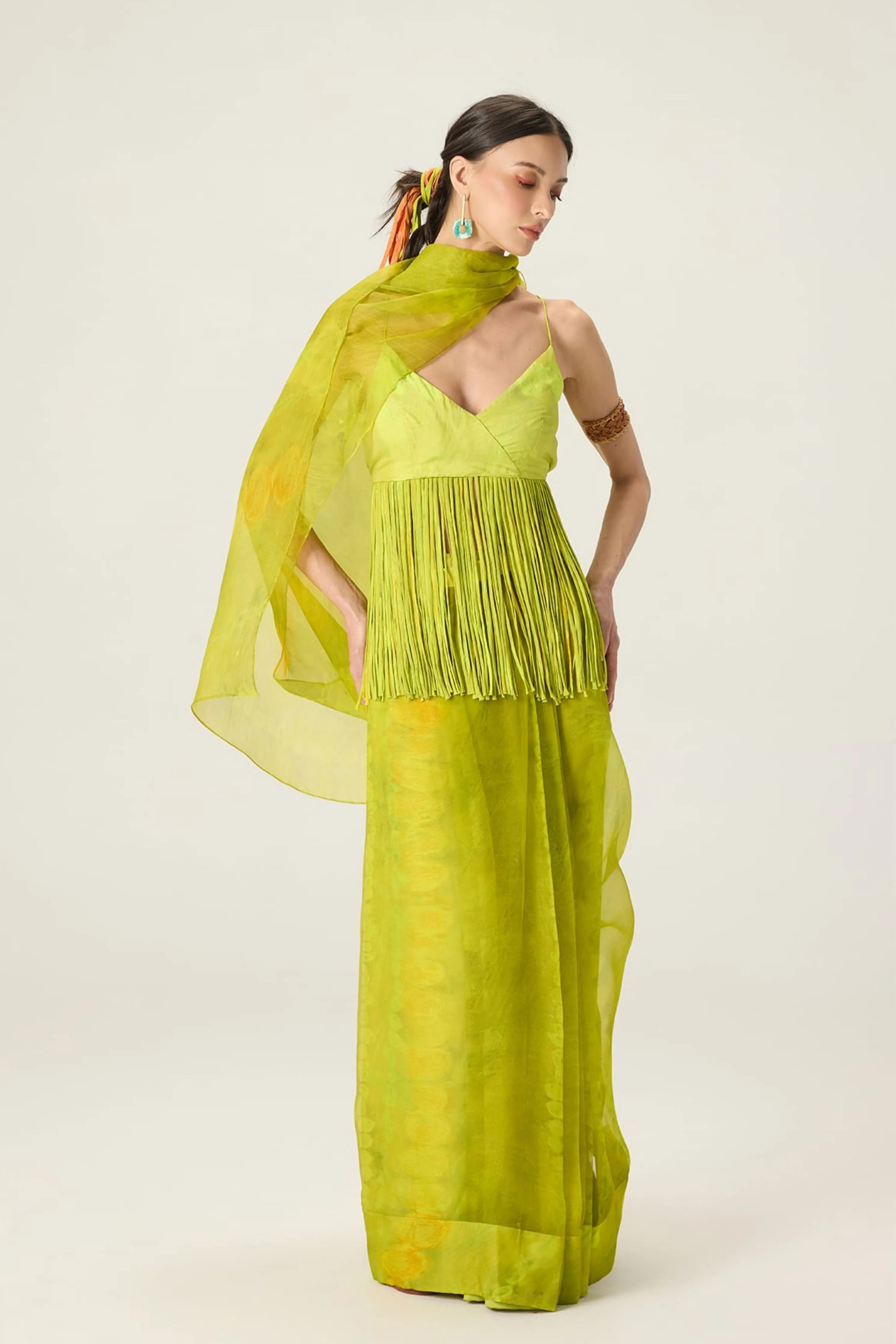 Raven Blouse With Agatha Sari