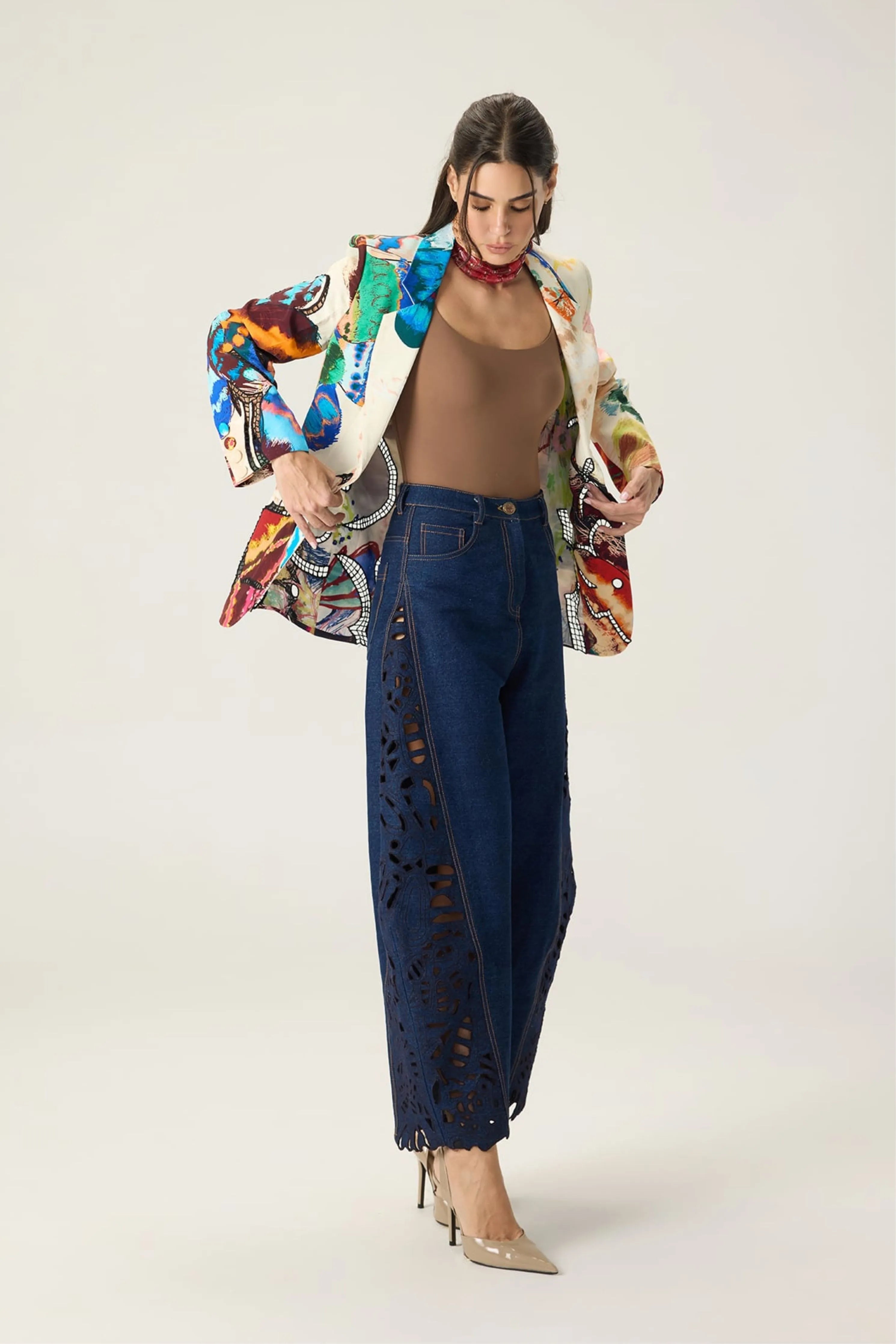 Courtney Blazer With Bex Jeans