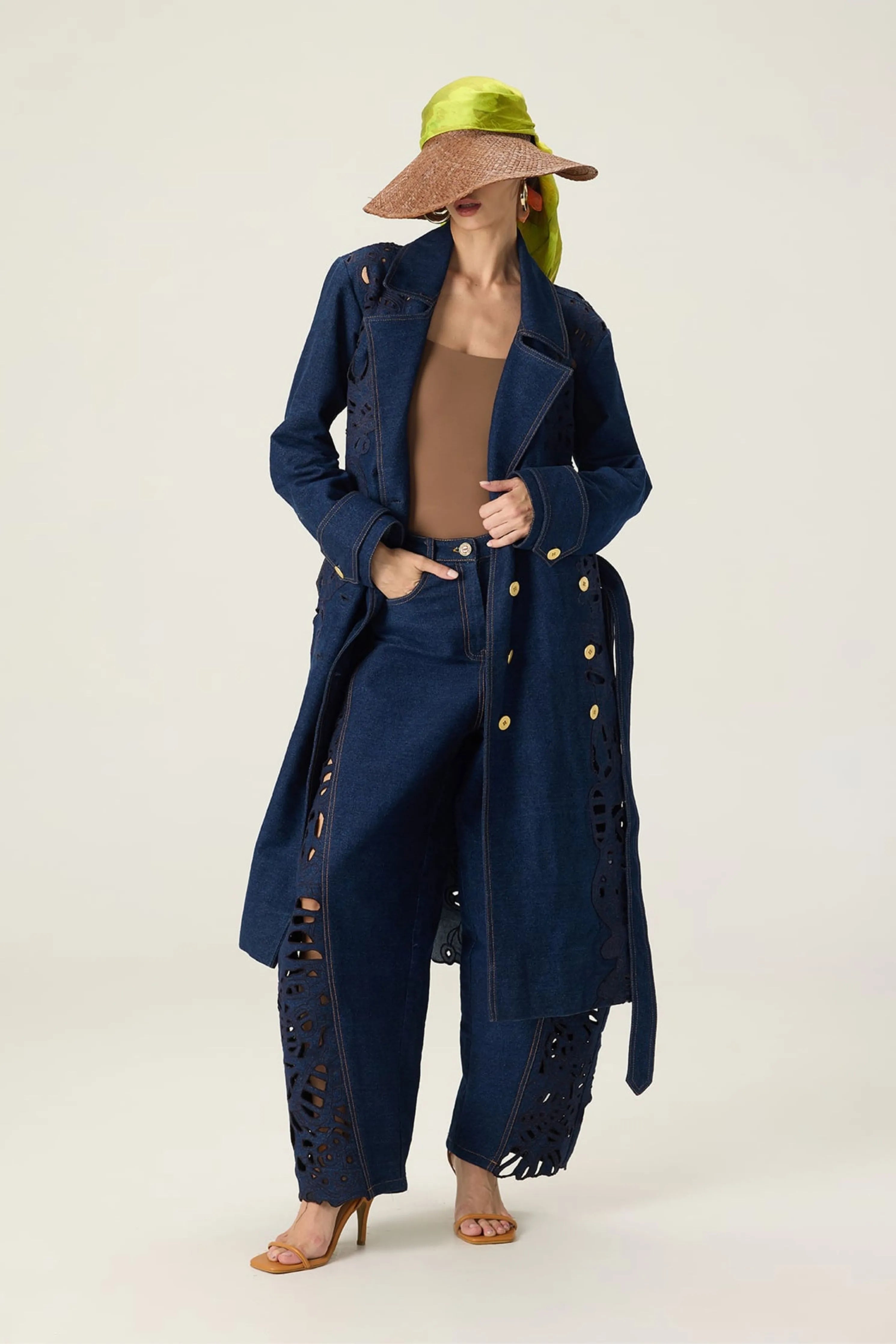 Georgina Trench With Bex Jeans