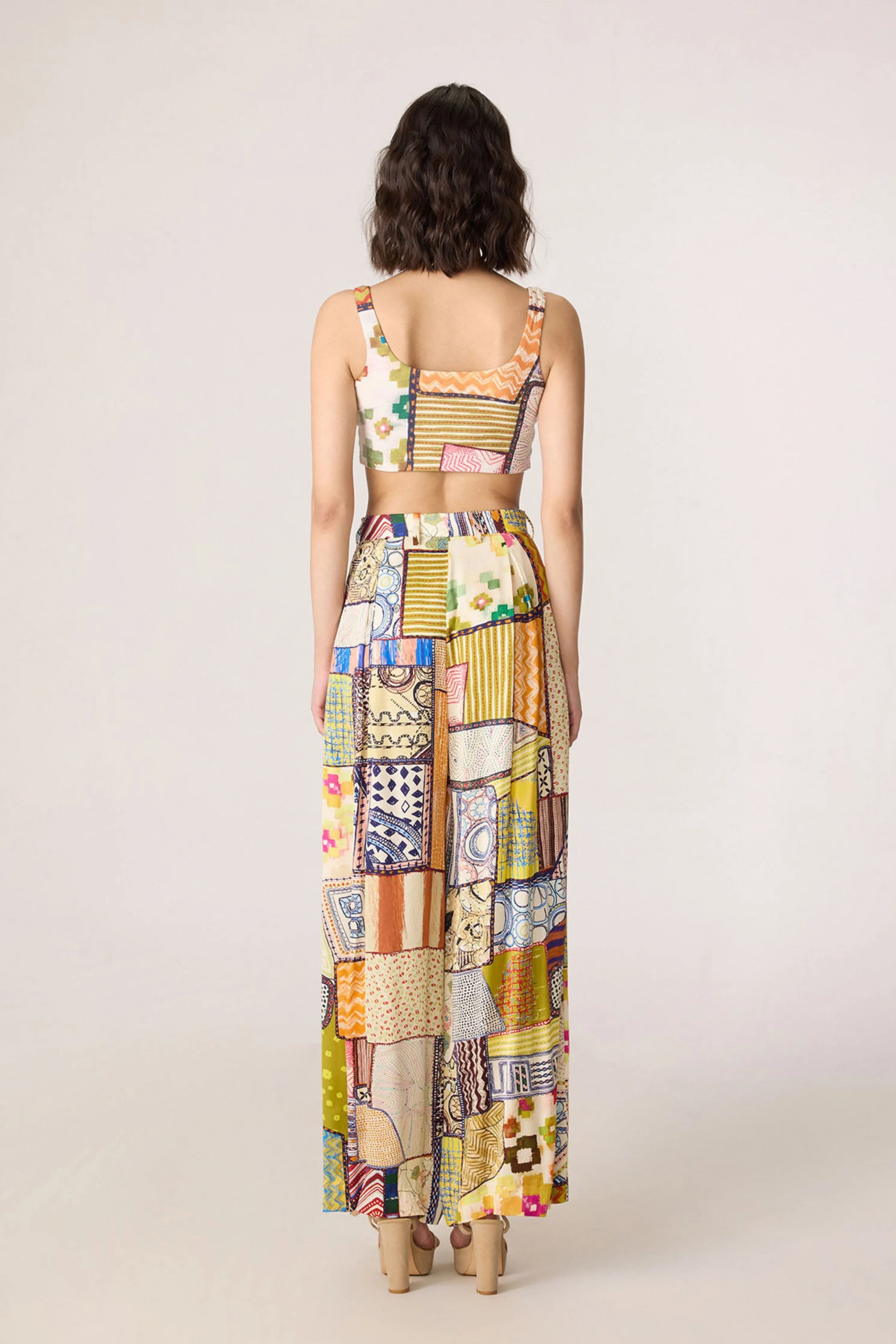 Belen Trench With Juniper Bustier & Jeja Trousers