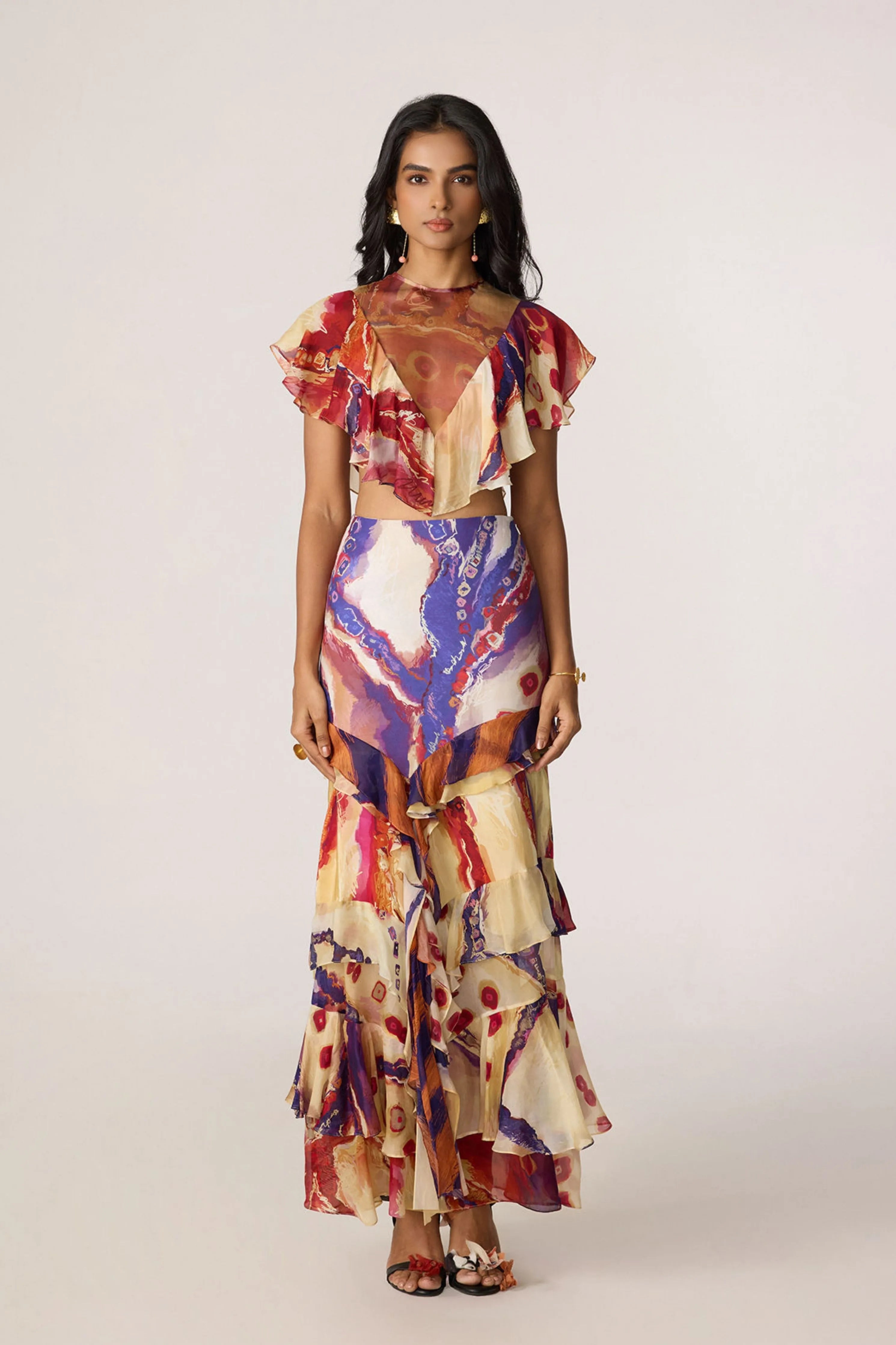 Elena Blouse With Marieya Skirt