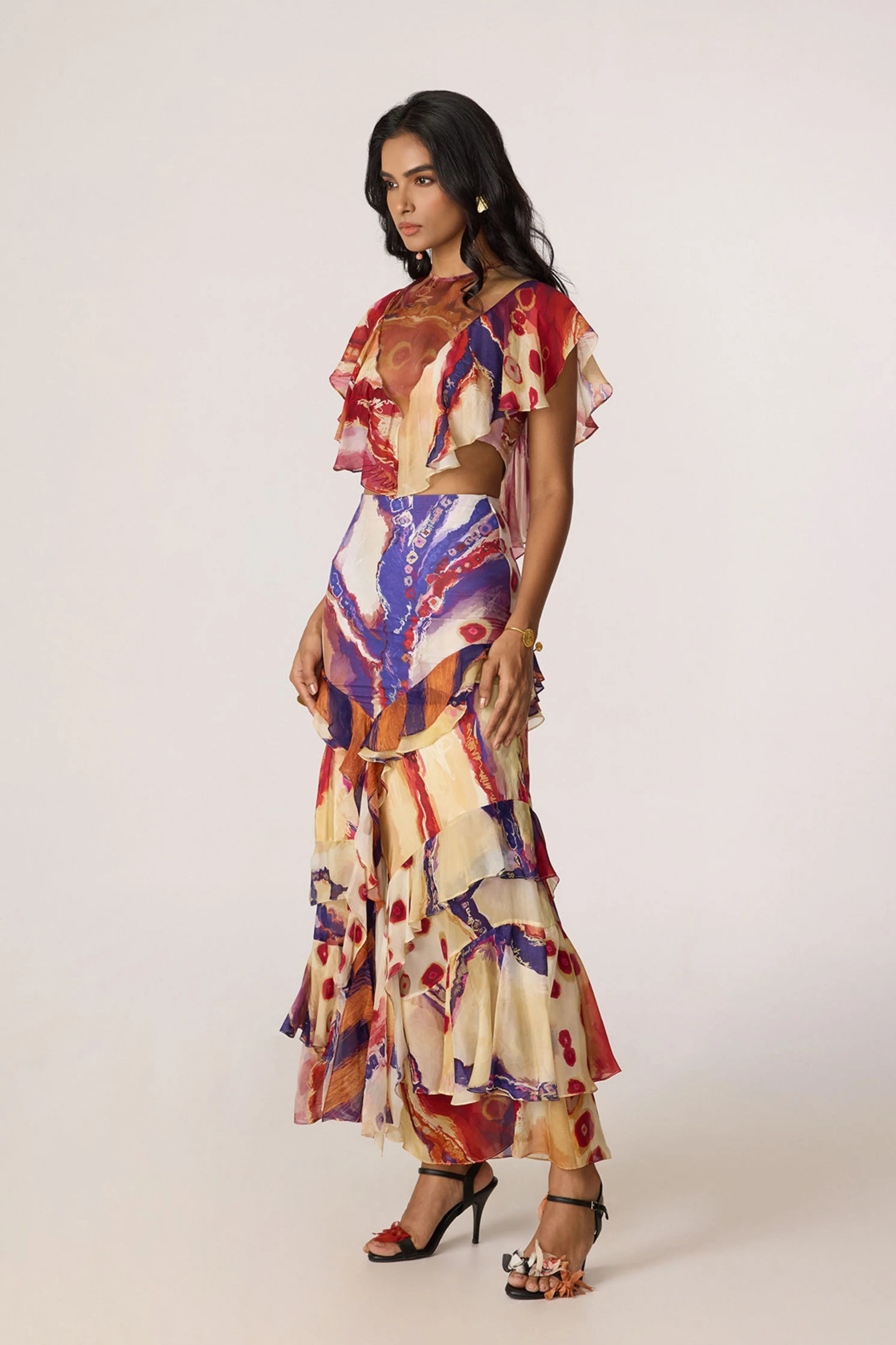 Elena Blouse With Marieya Skirt
