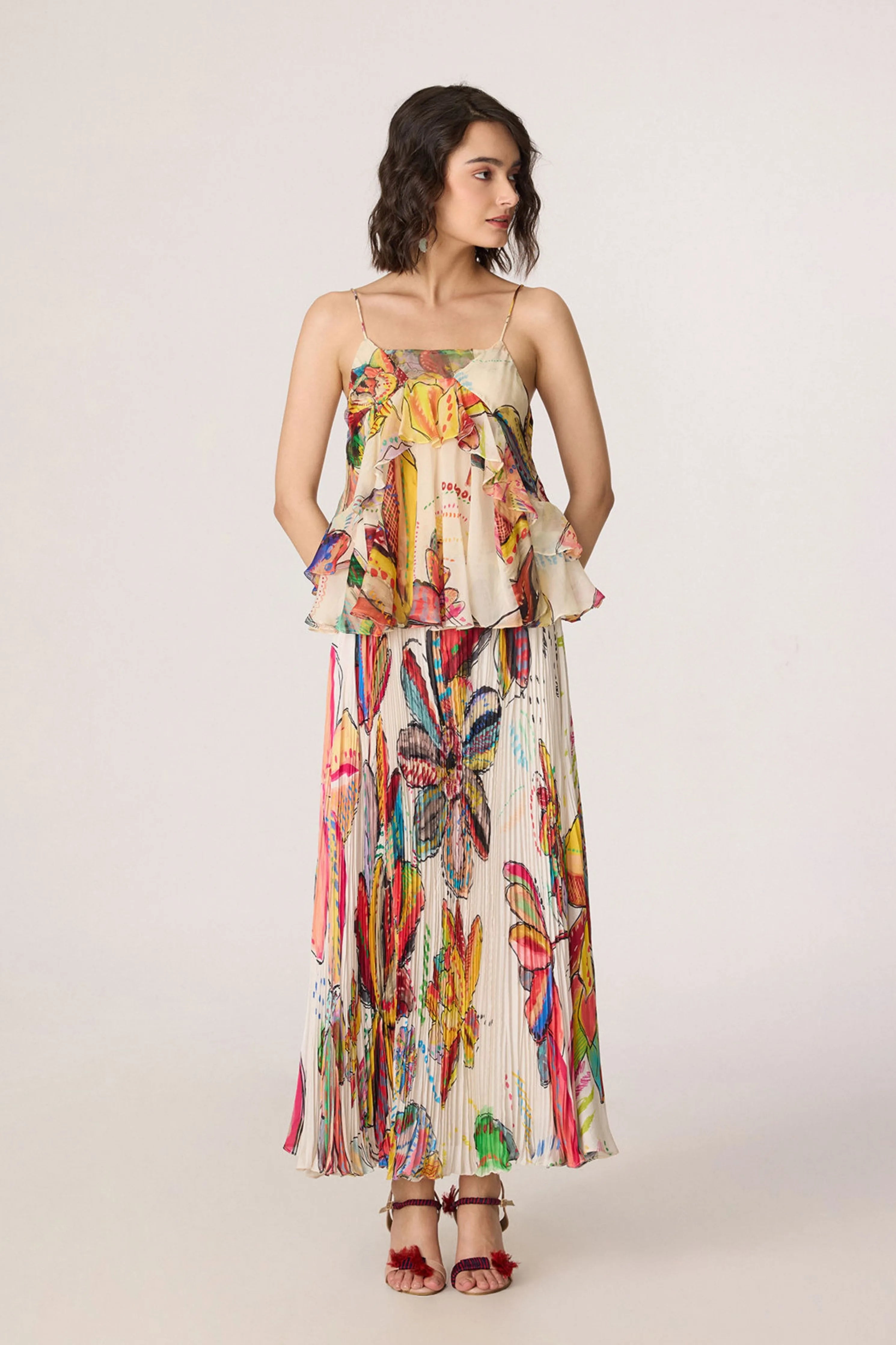 Genora Blouse With Zora Skirt