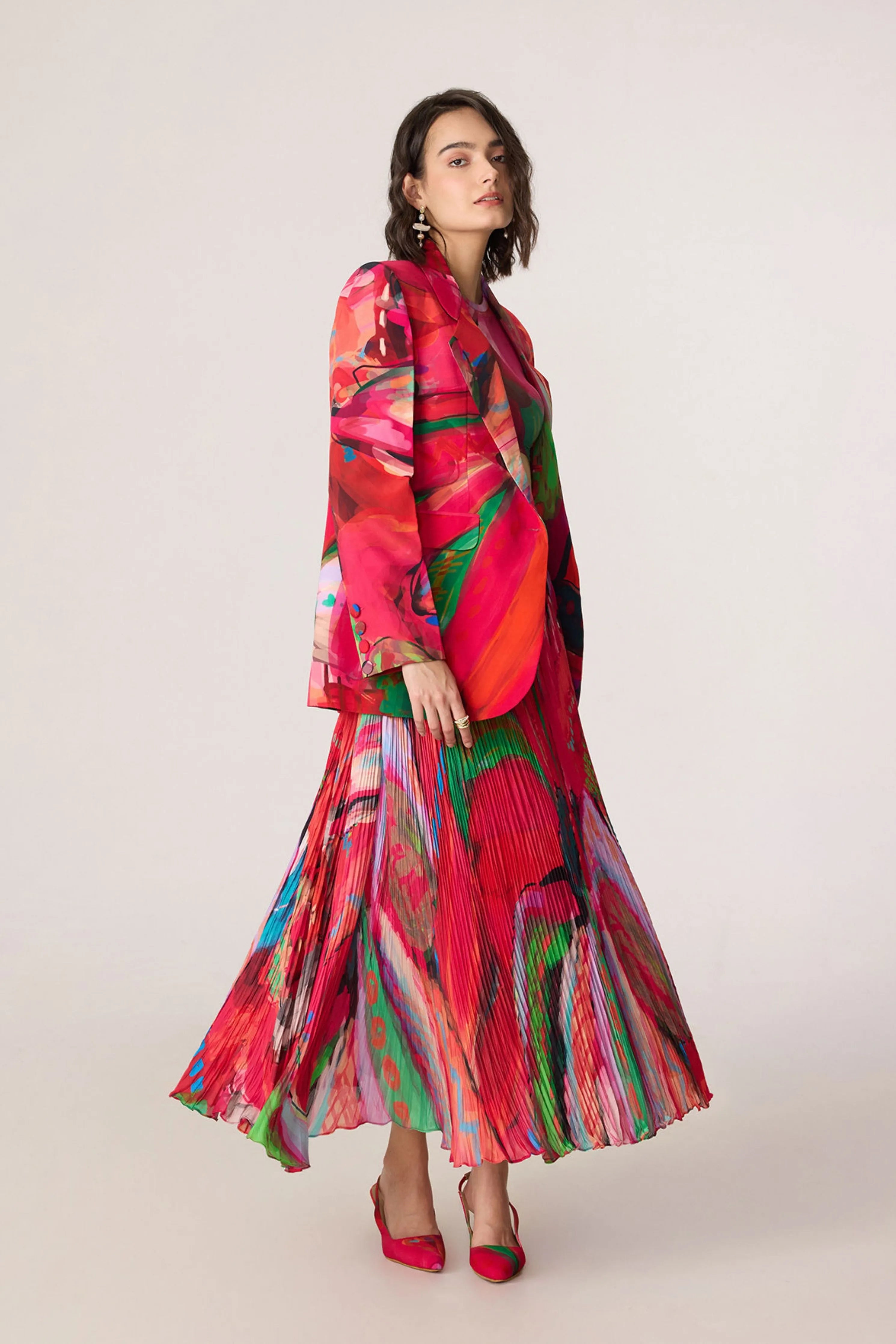 Rebekkah Blazer With Zavi Blouse & Zora Skirt