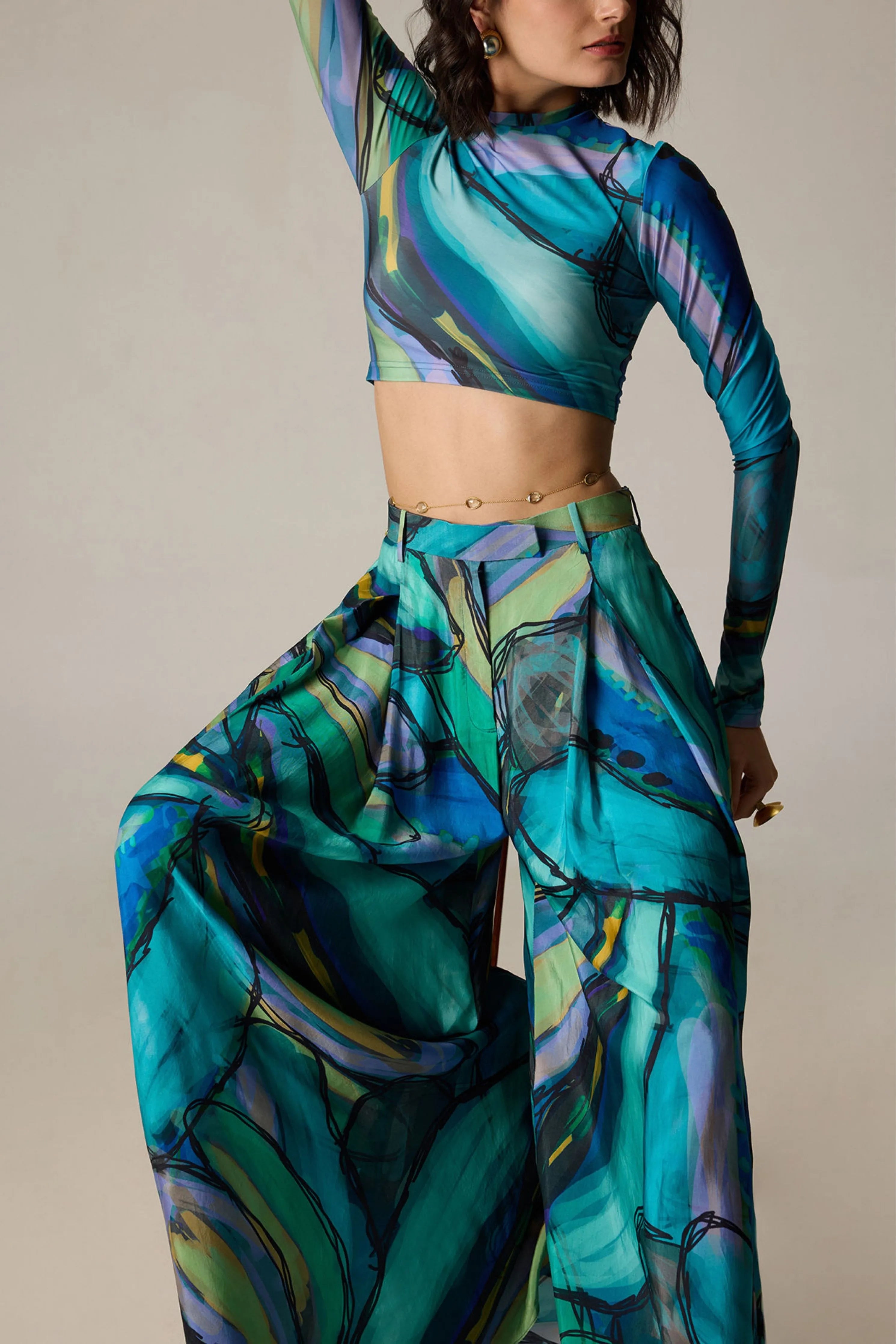 Gigi Blouse With Vellora Palazzo