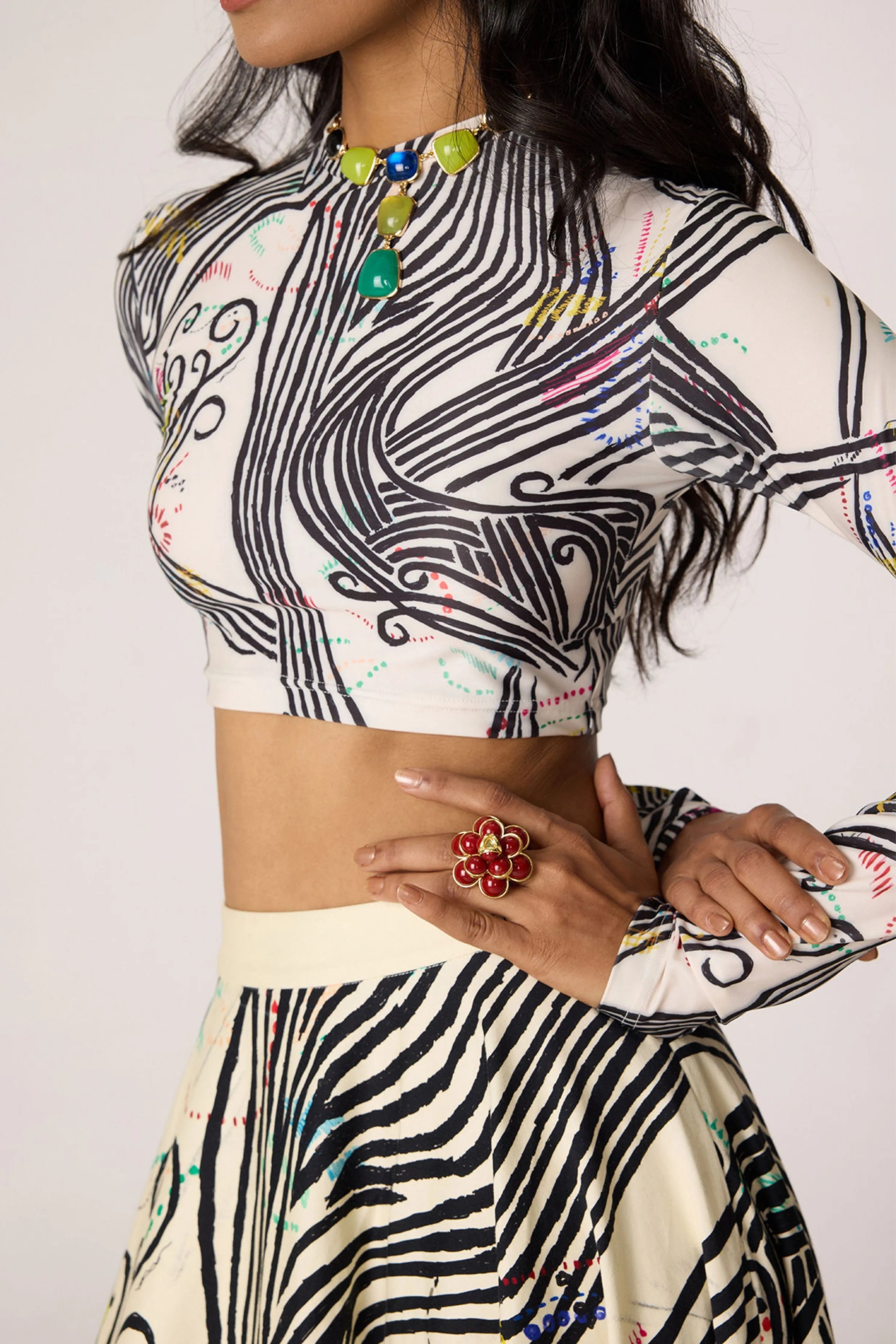 Gigi Blouse With Dracy Skirt