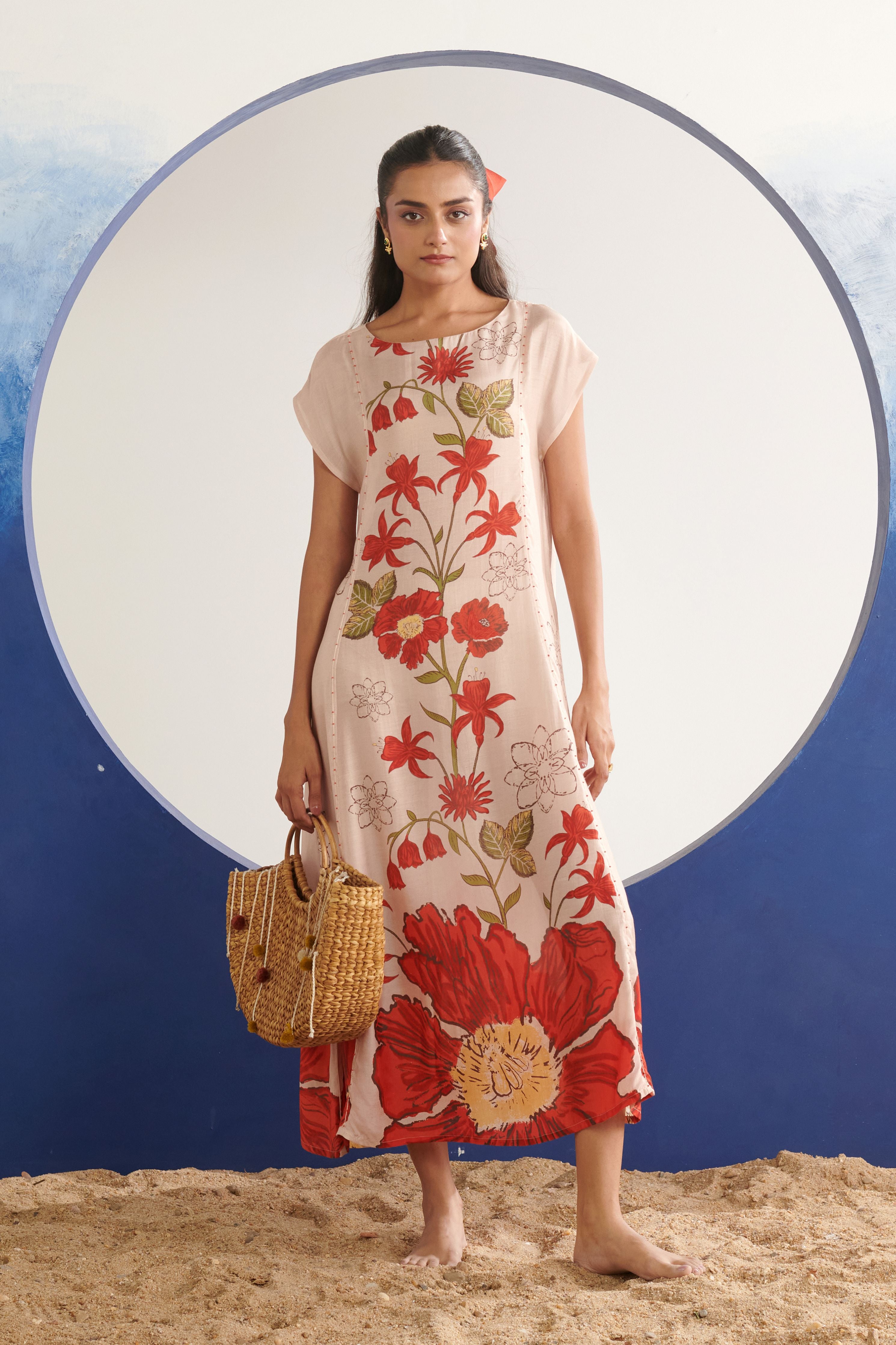 Iris Blush Straight Dress