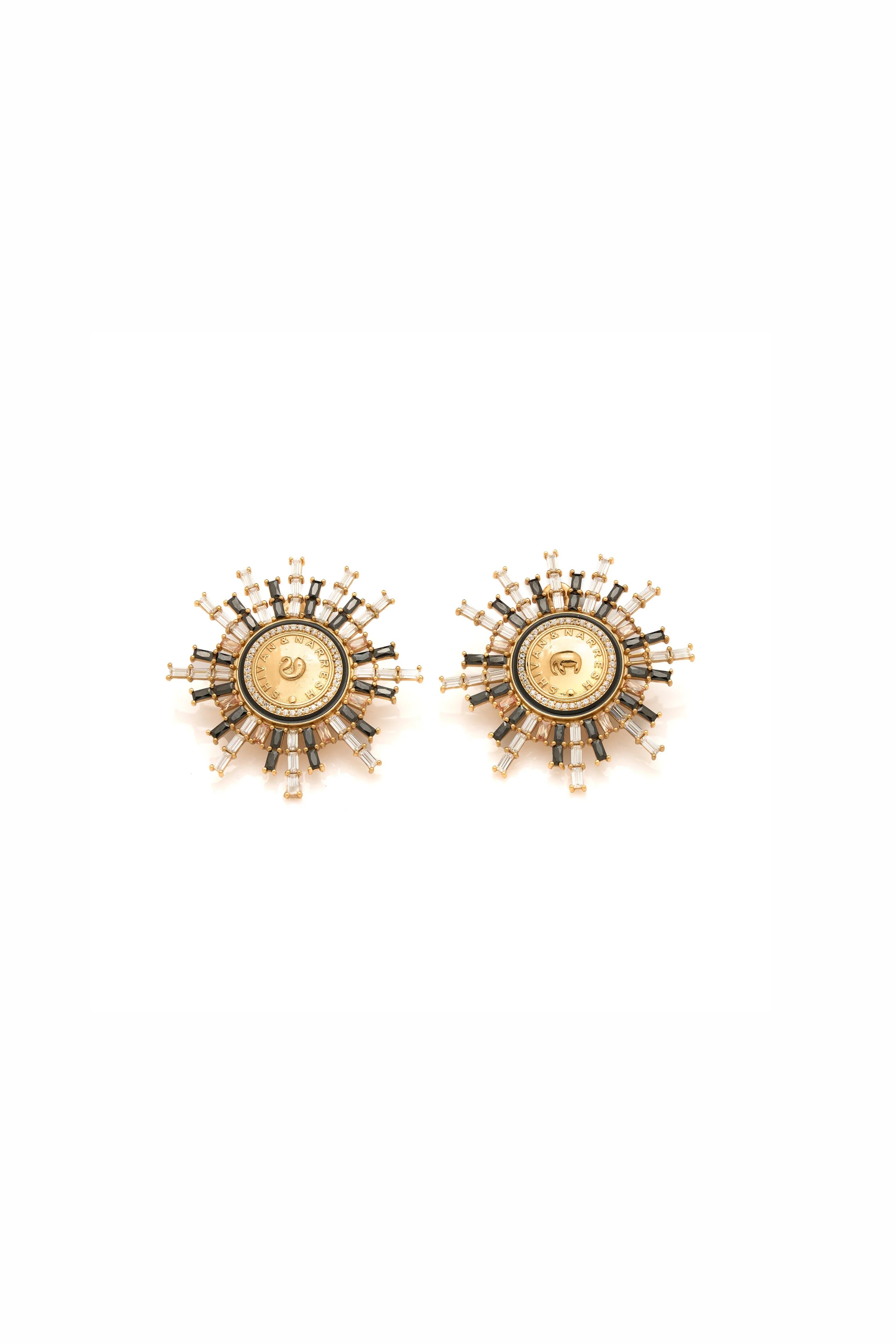 Kusha Kapila In Numisma Star Burst Earrings