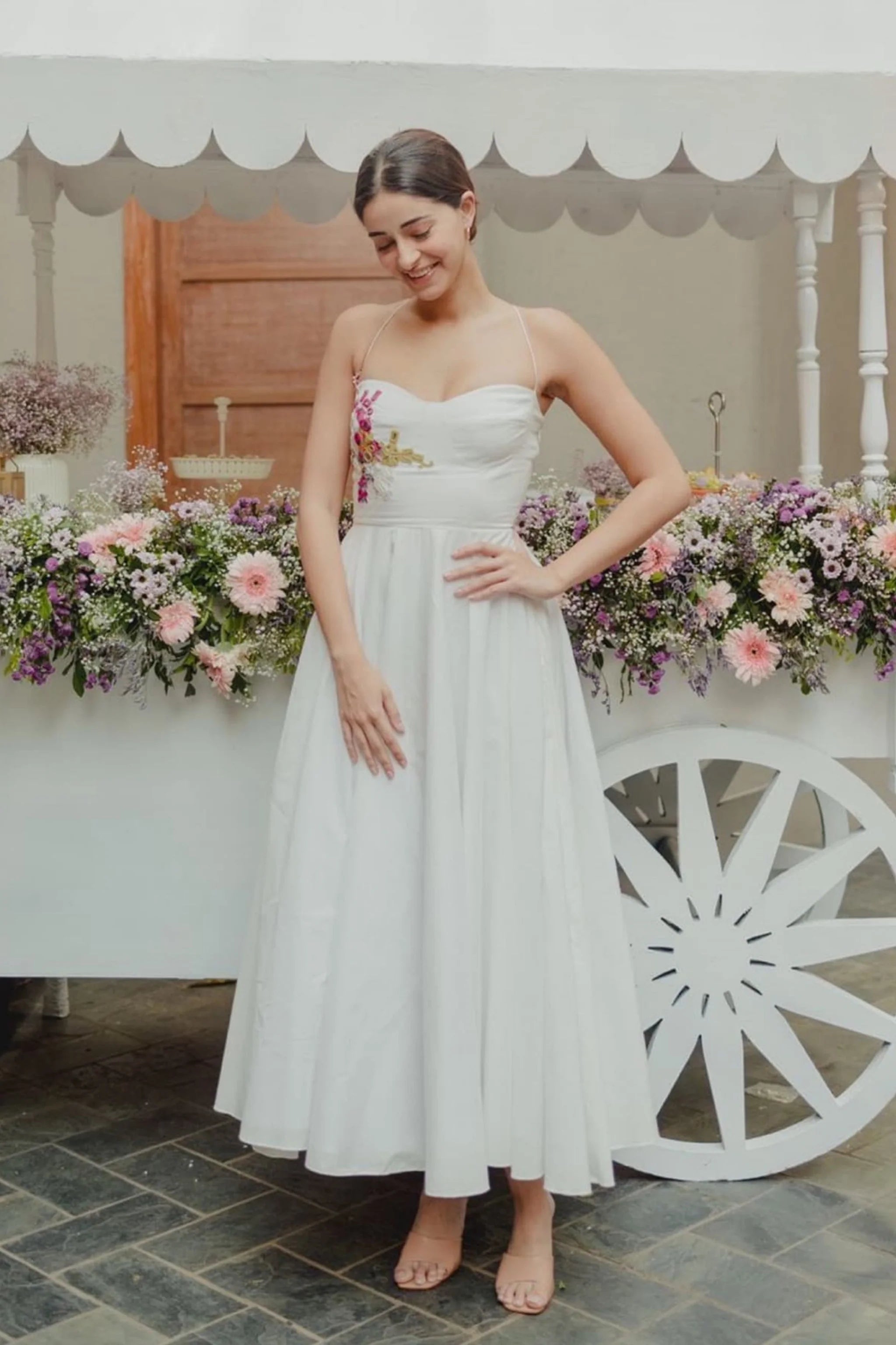 Ananya Pandey In White Dress
