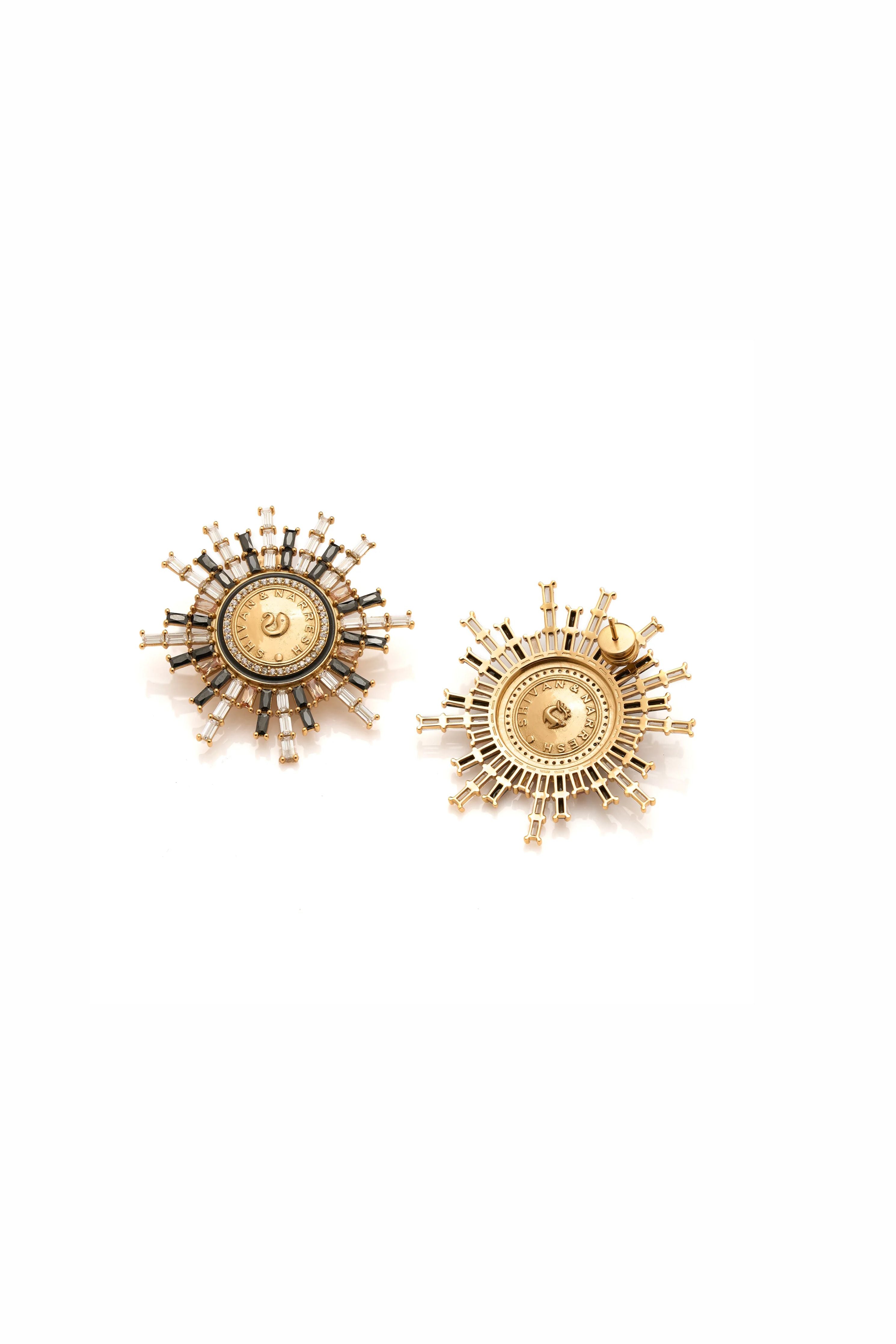 Kusha Kapila In Numisma Star Burst Earrings