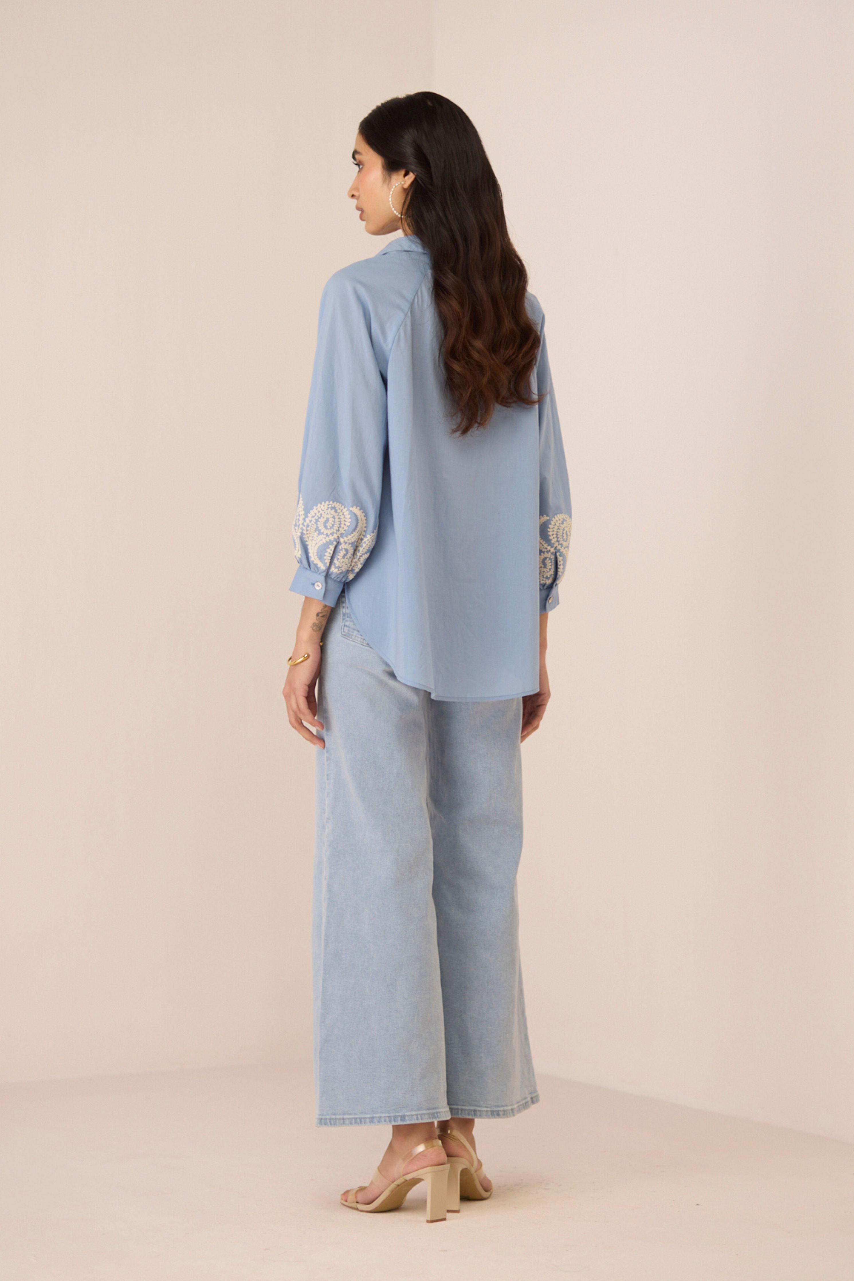 Remi Dusty Blue Blouse