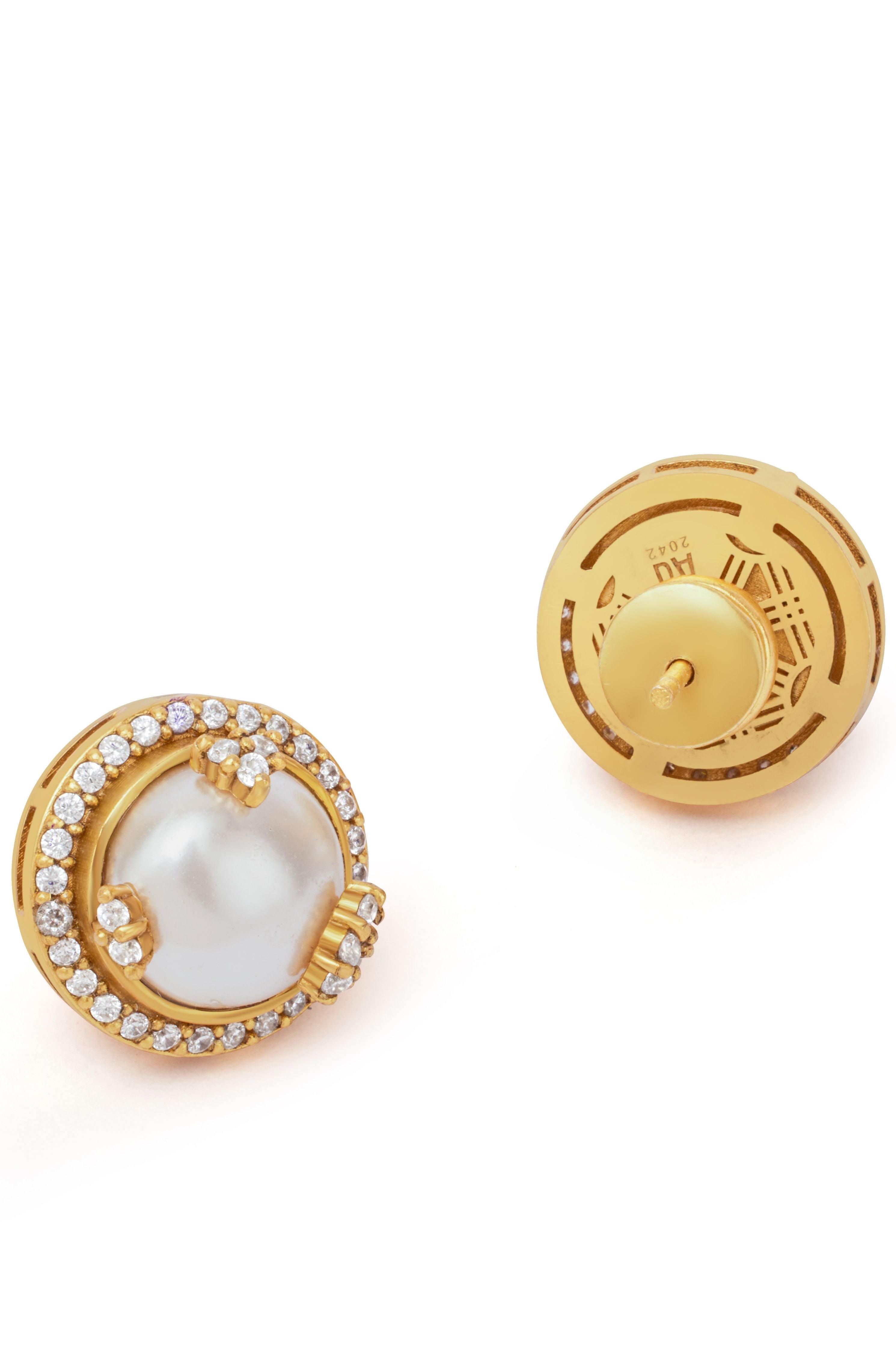 Opaline Ivory Studs