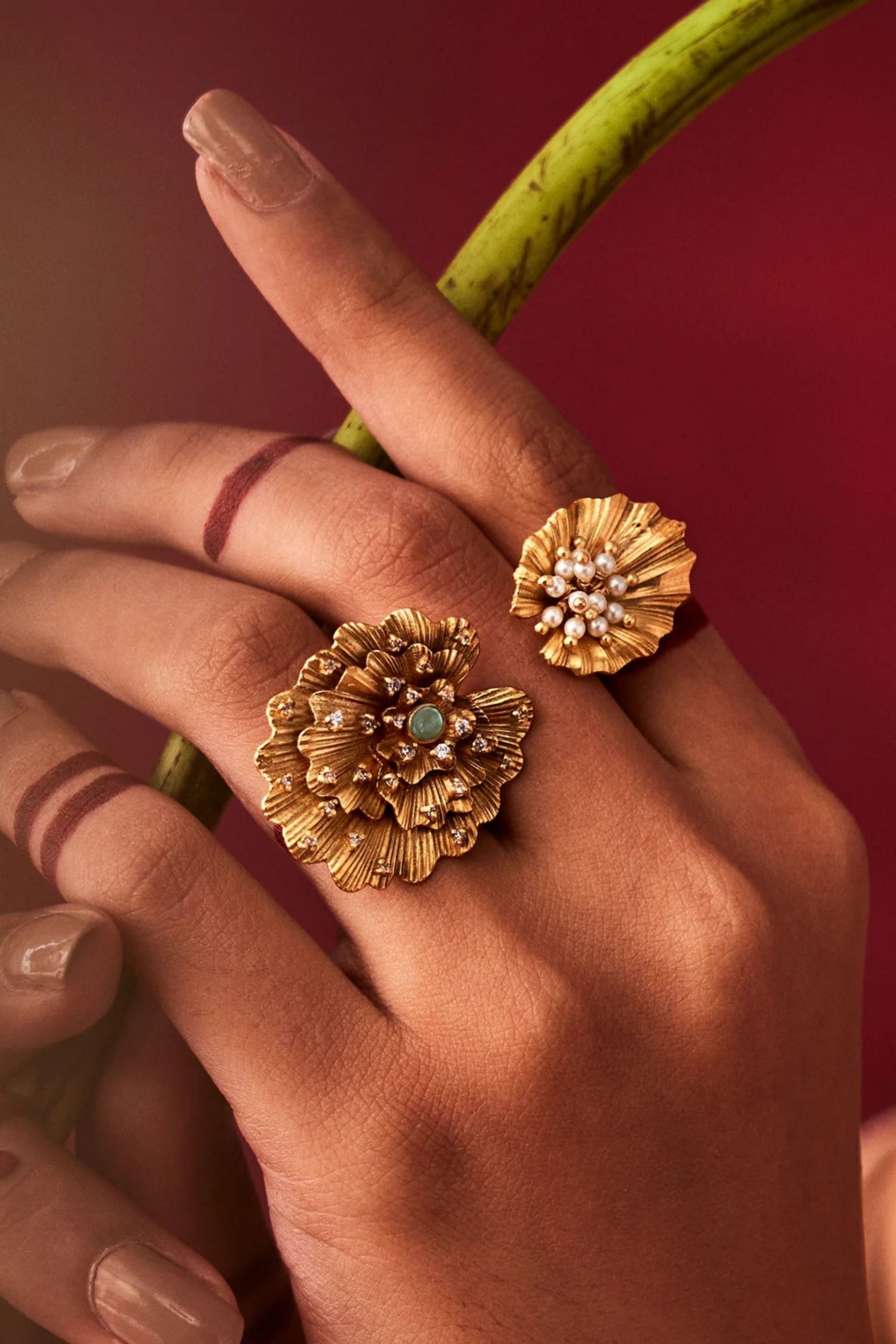 Odeta Double-Motif Ring
