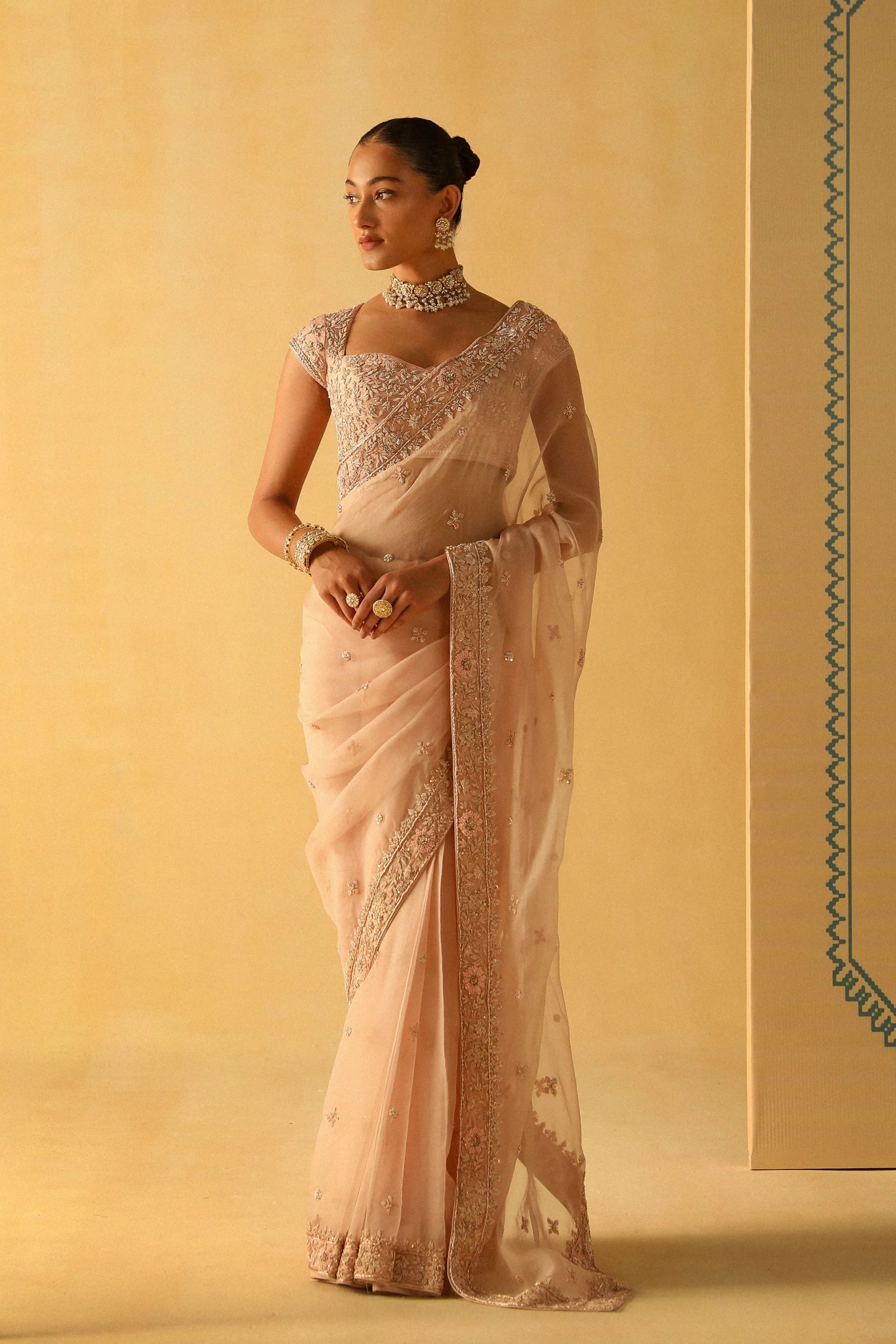 Maliha Rose Pink Maliha Saree Set