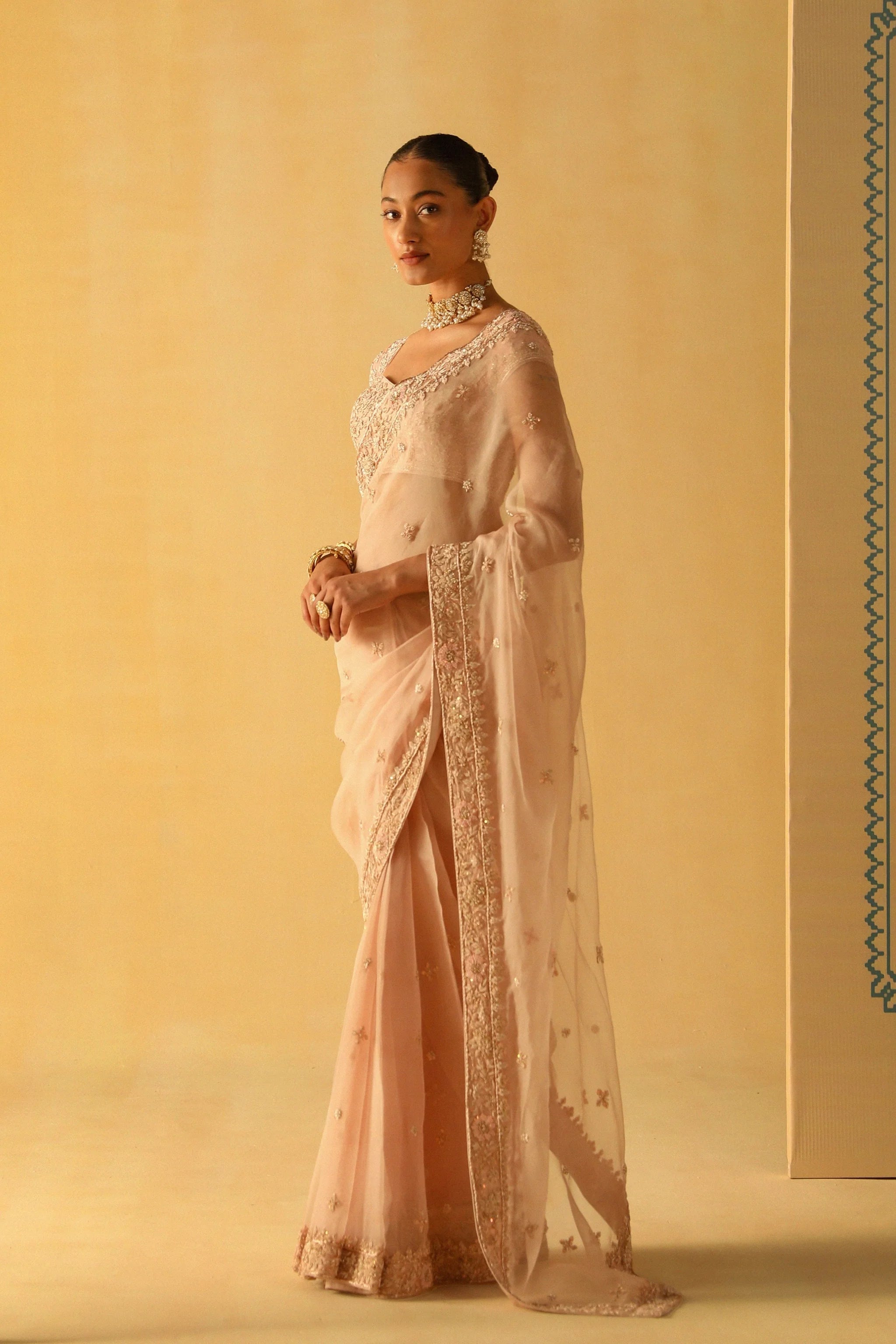 Maliha Rose Pink Maliha Saree Set