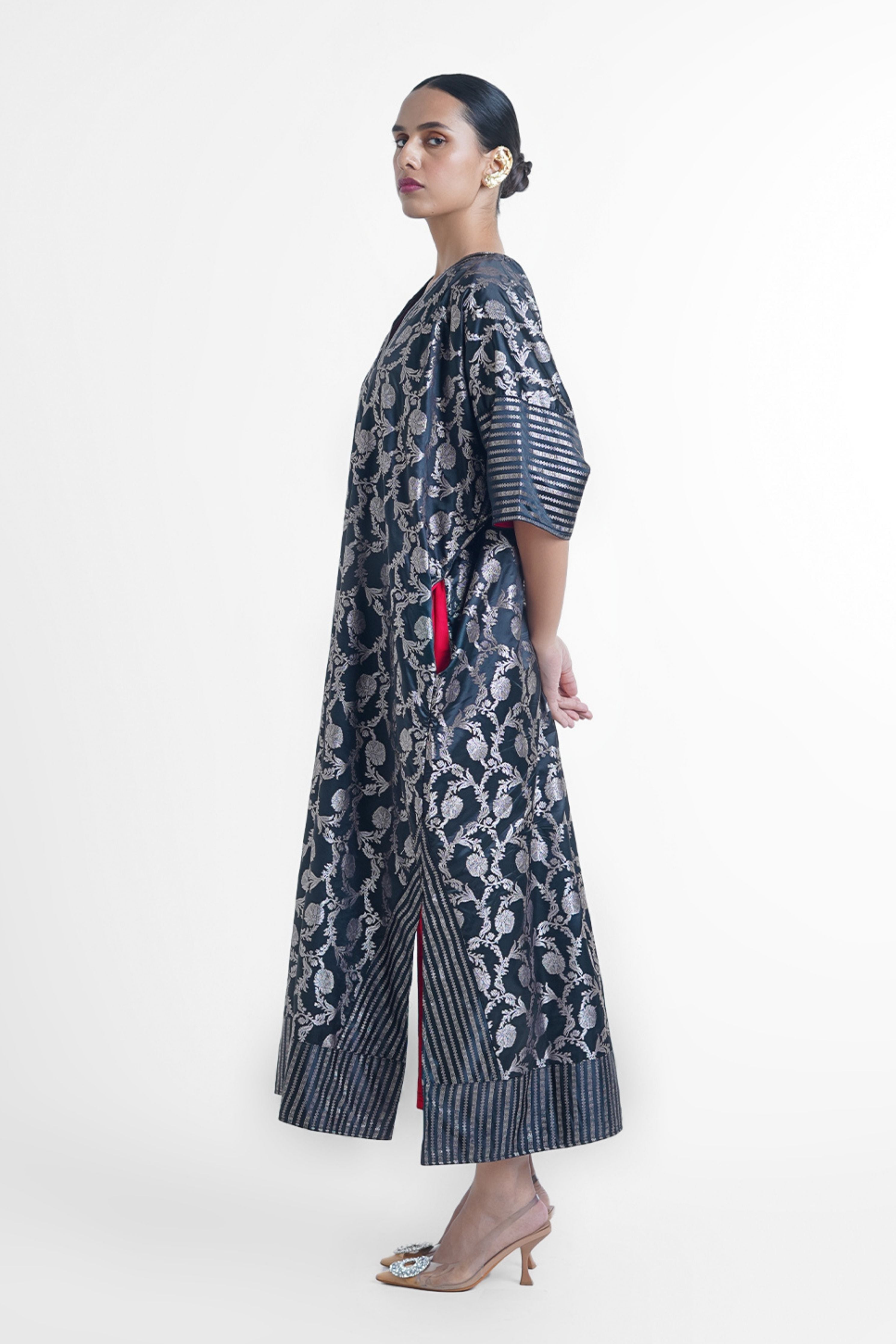 Varga Kaftan Dress In Black